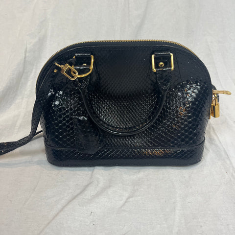 Louis Vuitton Brand New £3200 Black Python Alma BB Bag