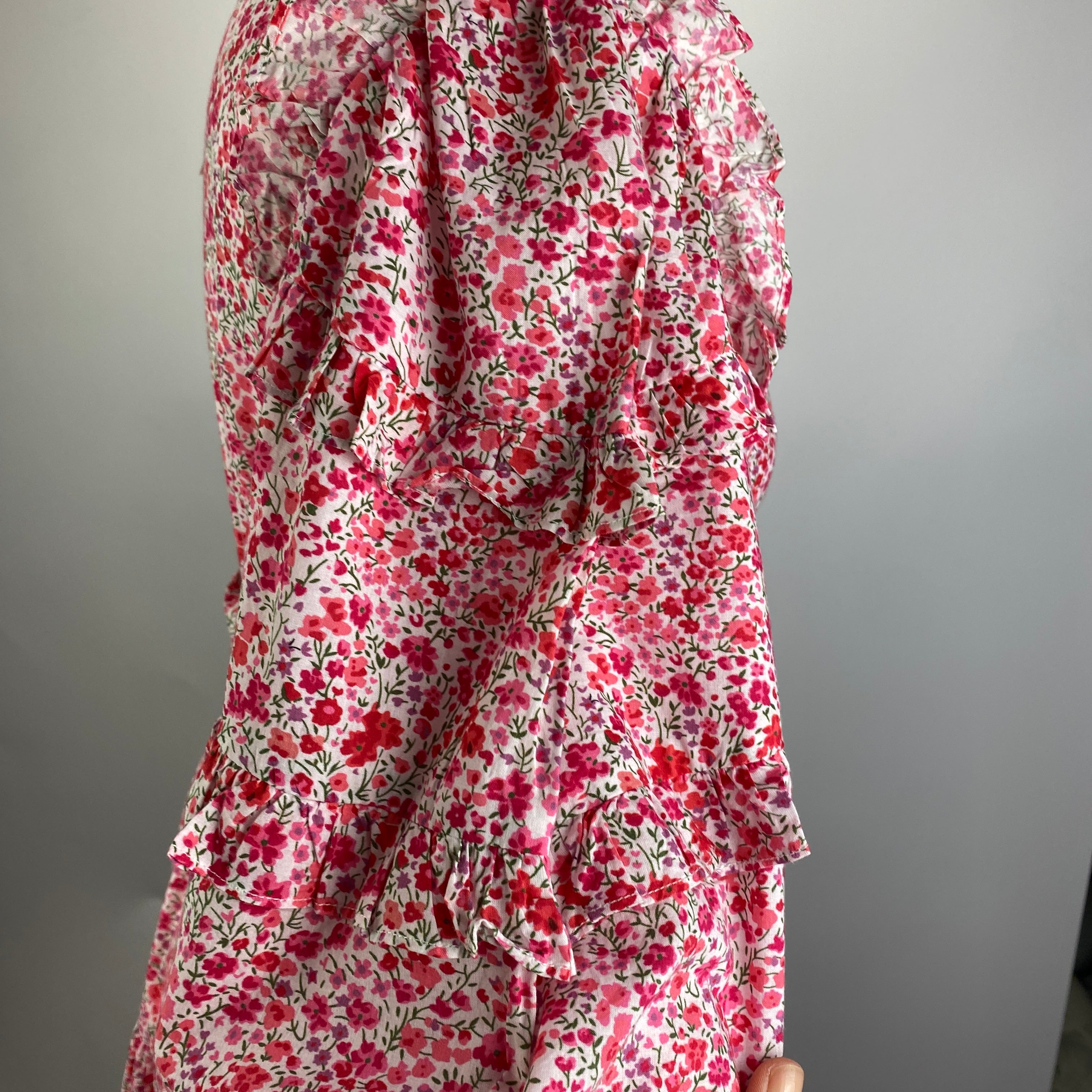 Seraphina New Pink Ditzy Floral Cotton Maxi Dress S