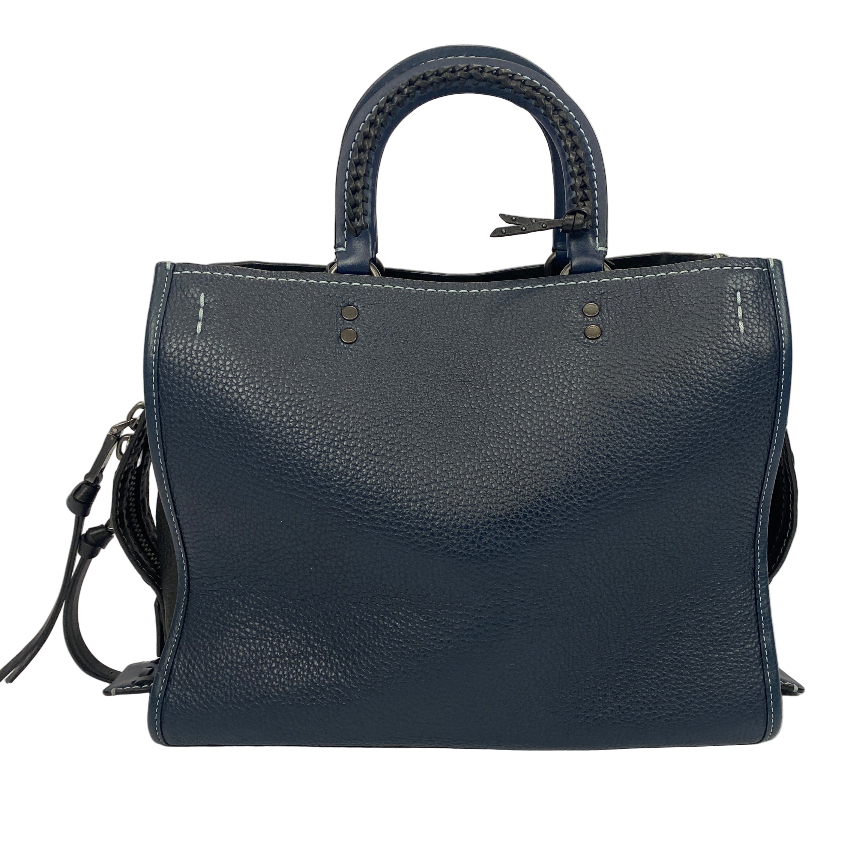 Coach 1941 New £795 Prussian Blue Rogue 31 Whipstitch Tote Bag