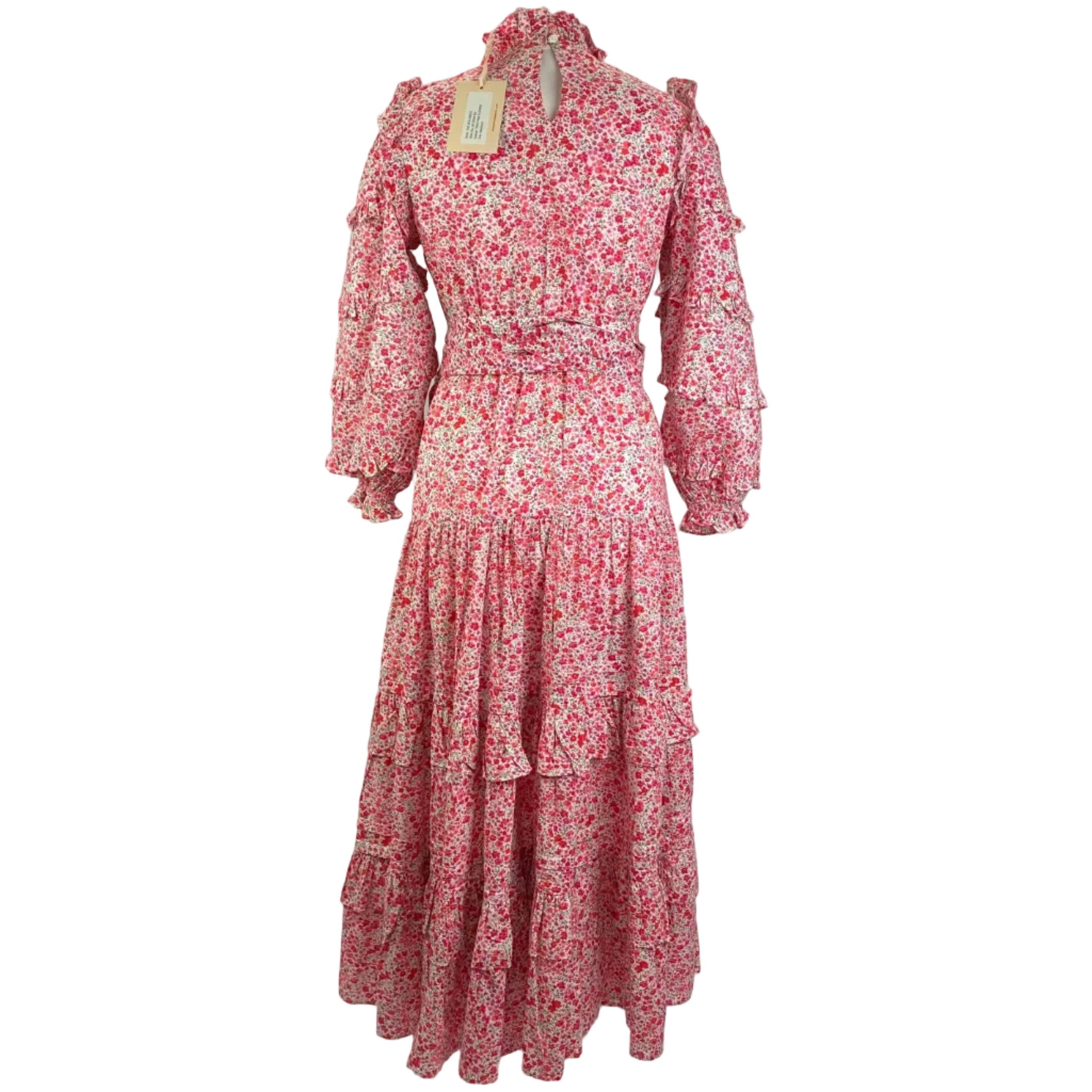 Seraphina New Pink Ditzy Floral Cotton Maxi Dress S