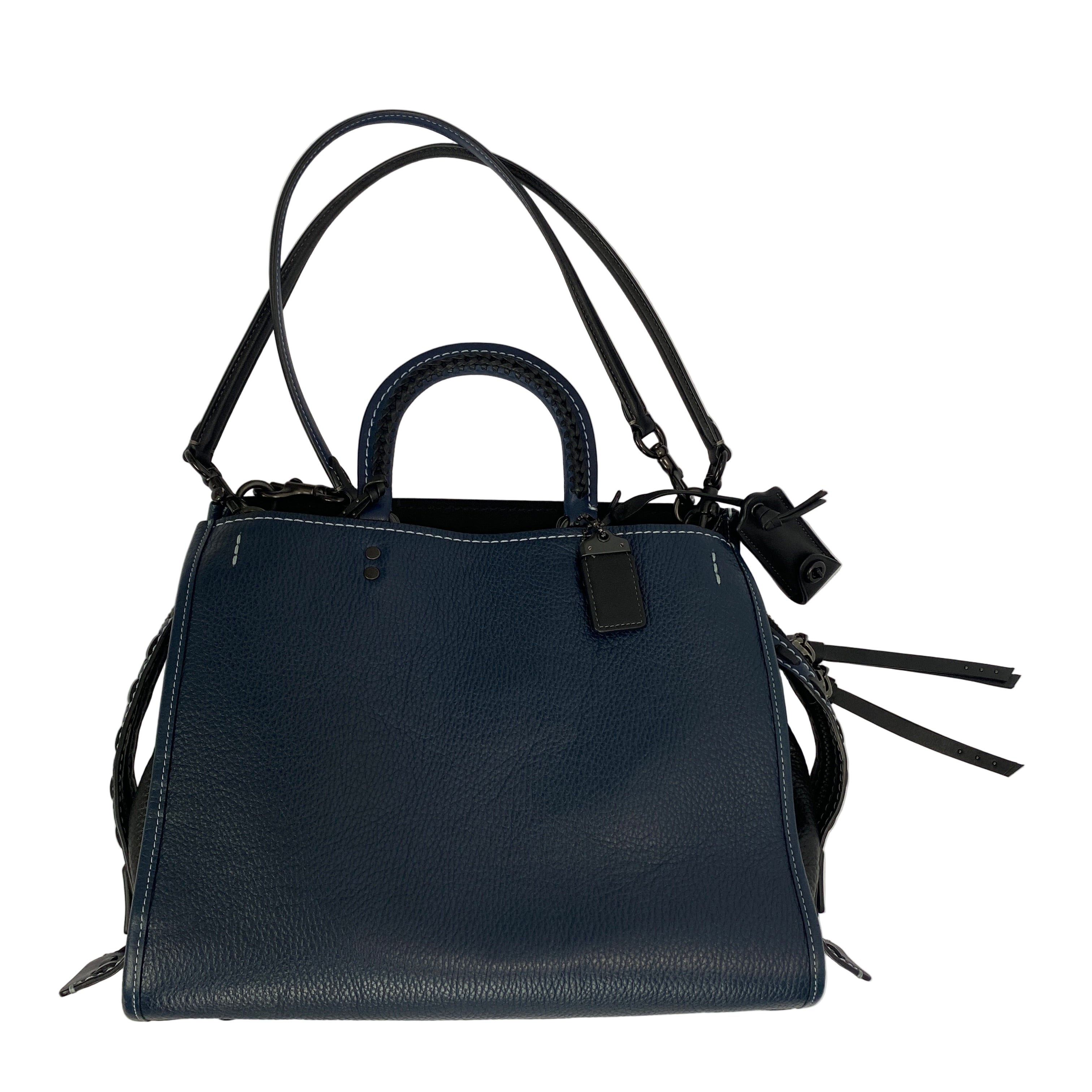 Coach 1941 New £795 Prussian Blue Rogue 31 Whipstitch Tote Bag