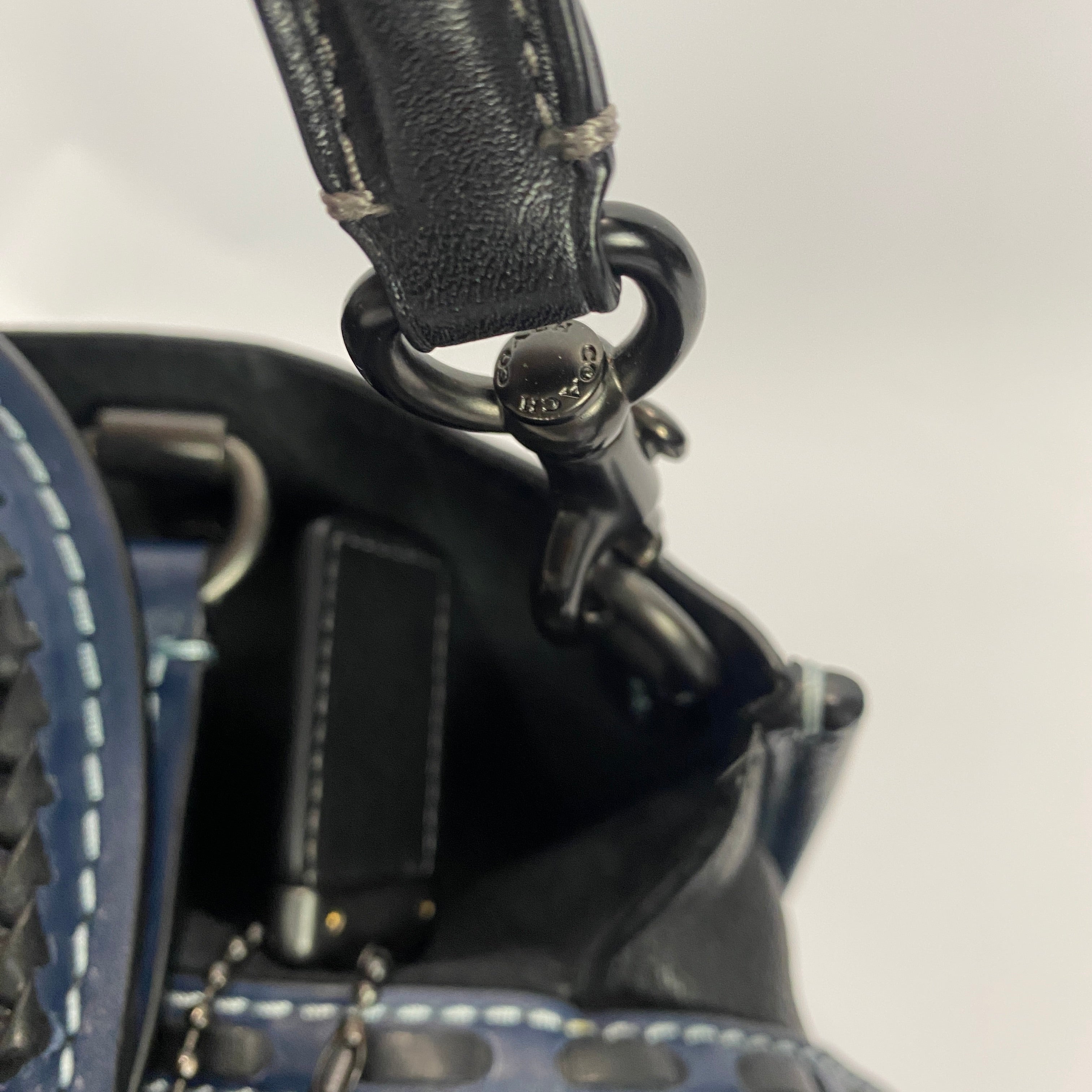 Coach 1941 New £795 Prussian Blue Rogue 31 Whipstitch Tote Bag