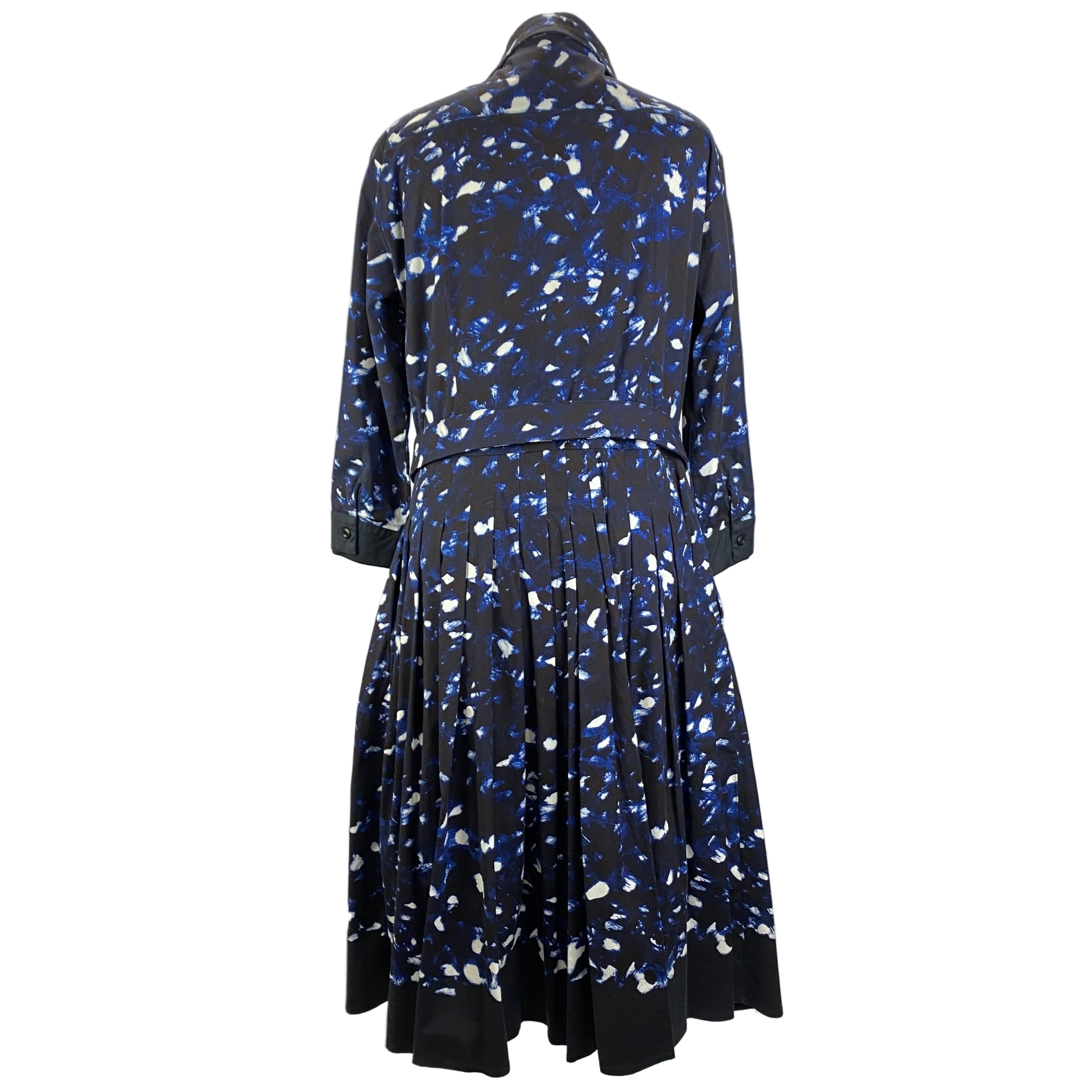 Samantha Sung £811 Navy Tie Dye Terry Shirt Dress XL