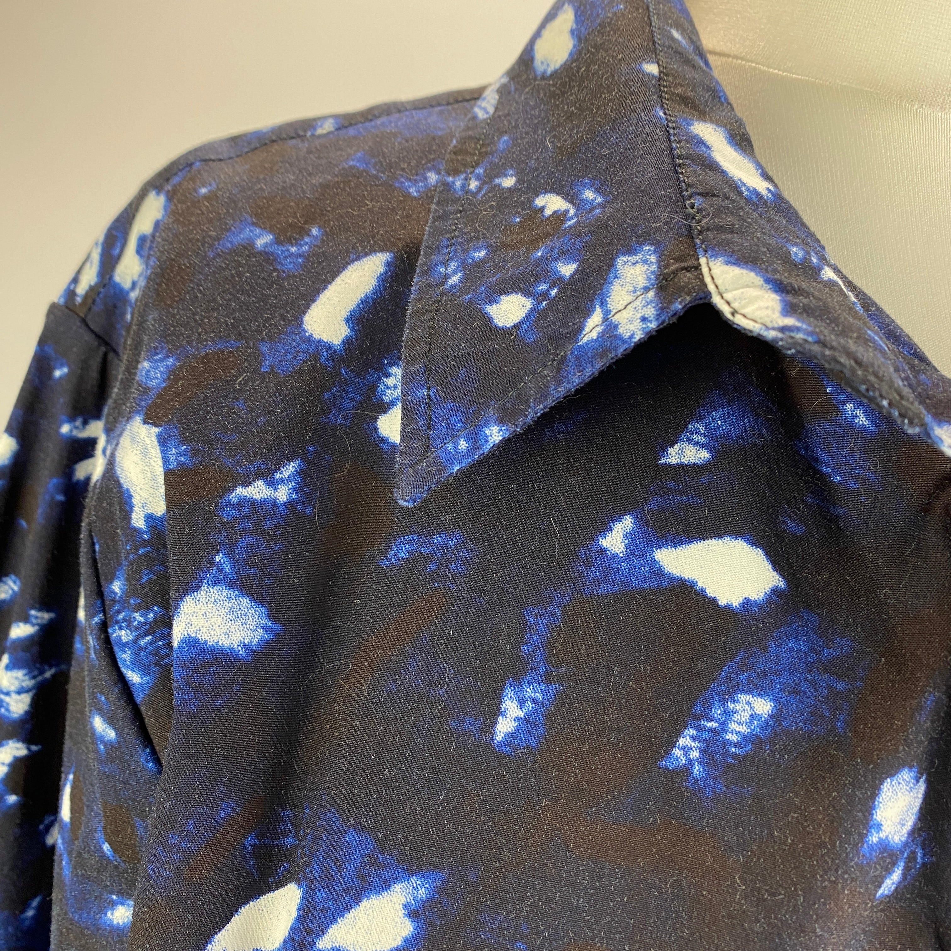 Samantha Sung £811 Navy Tie Dye Terry Shirt Dress XL