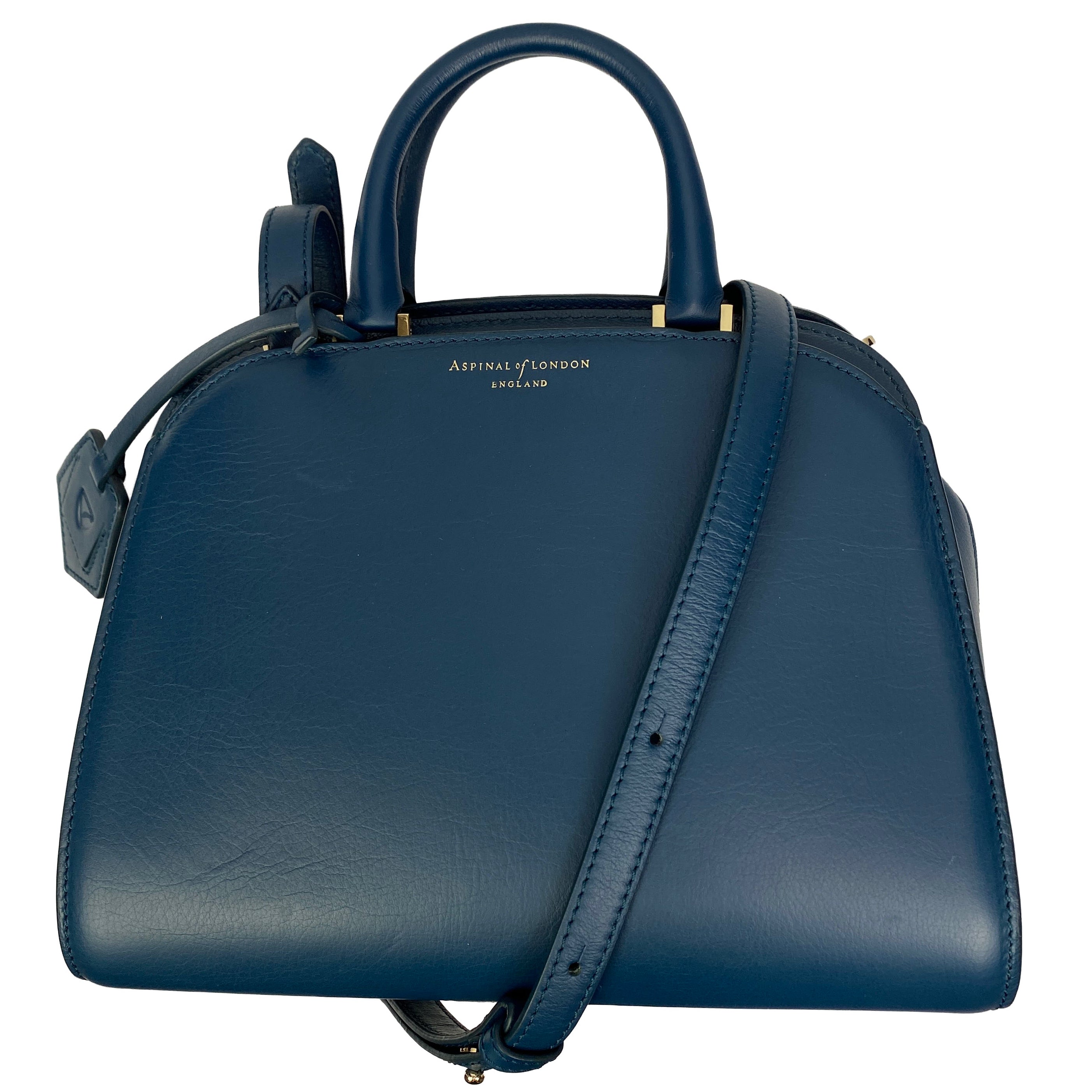 Aspinal of London New Teal Mini Hepburn Shoulderbag