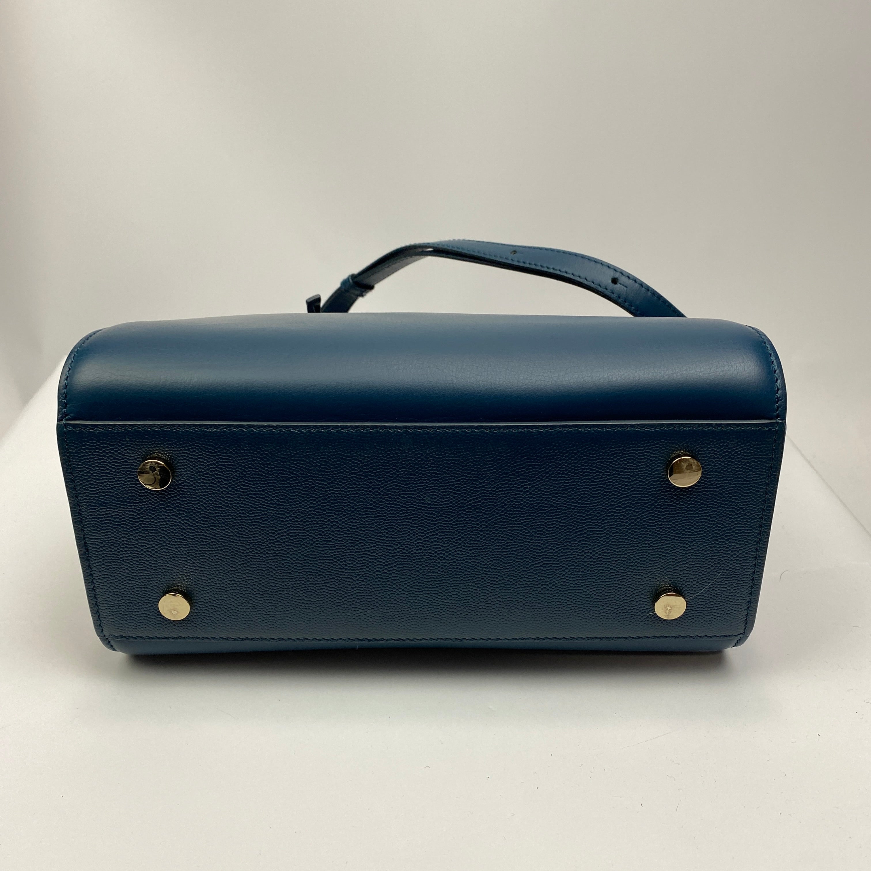 Aspinal of London New Teal Mini Hepburn Shoulderbag