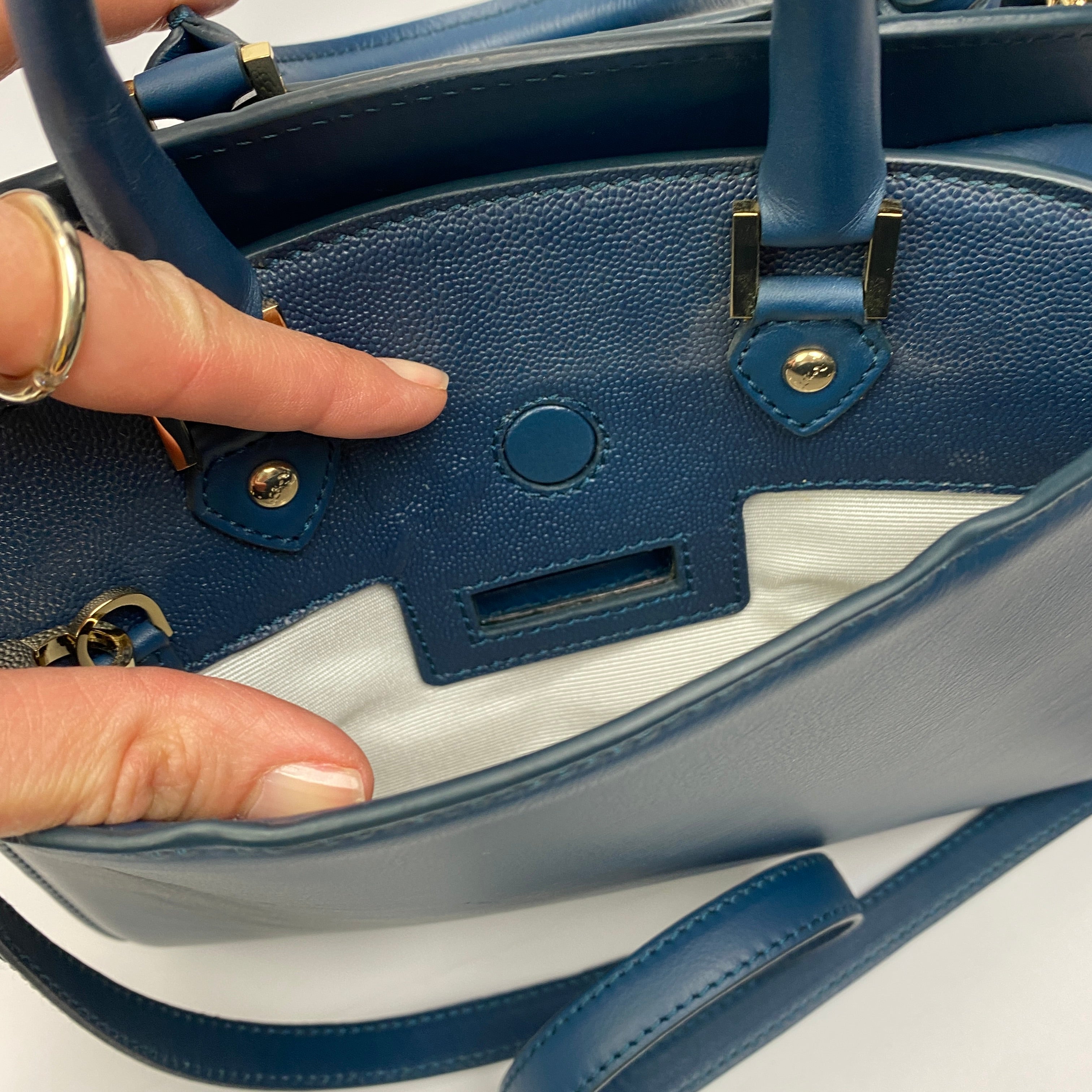 Aspinal of London New Teal Mini Hepburn Shoulderbag