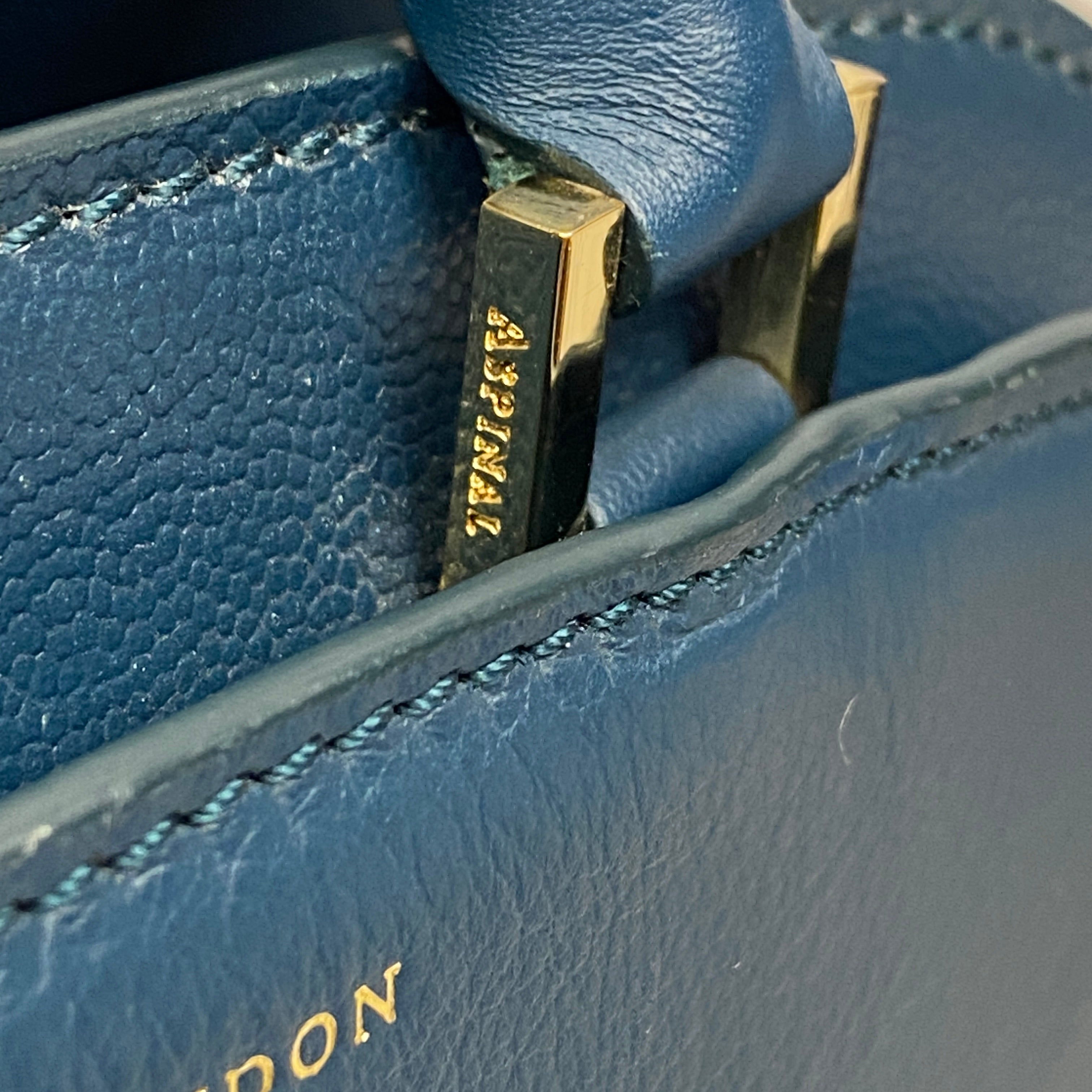 Aspinal of London New Teal Mini Hepburn Shoulderbag