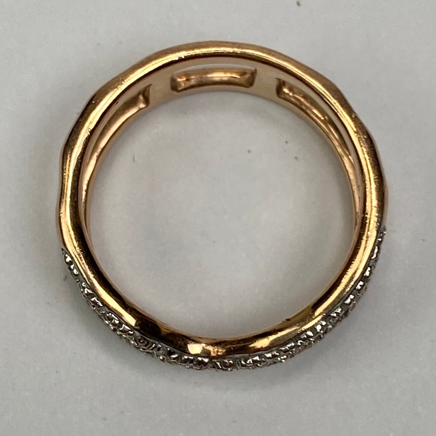 Monica Vinader £299 Rose Gold Riva Wave Cross Ring