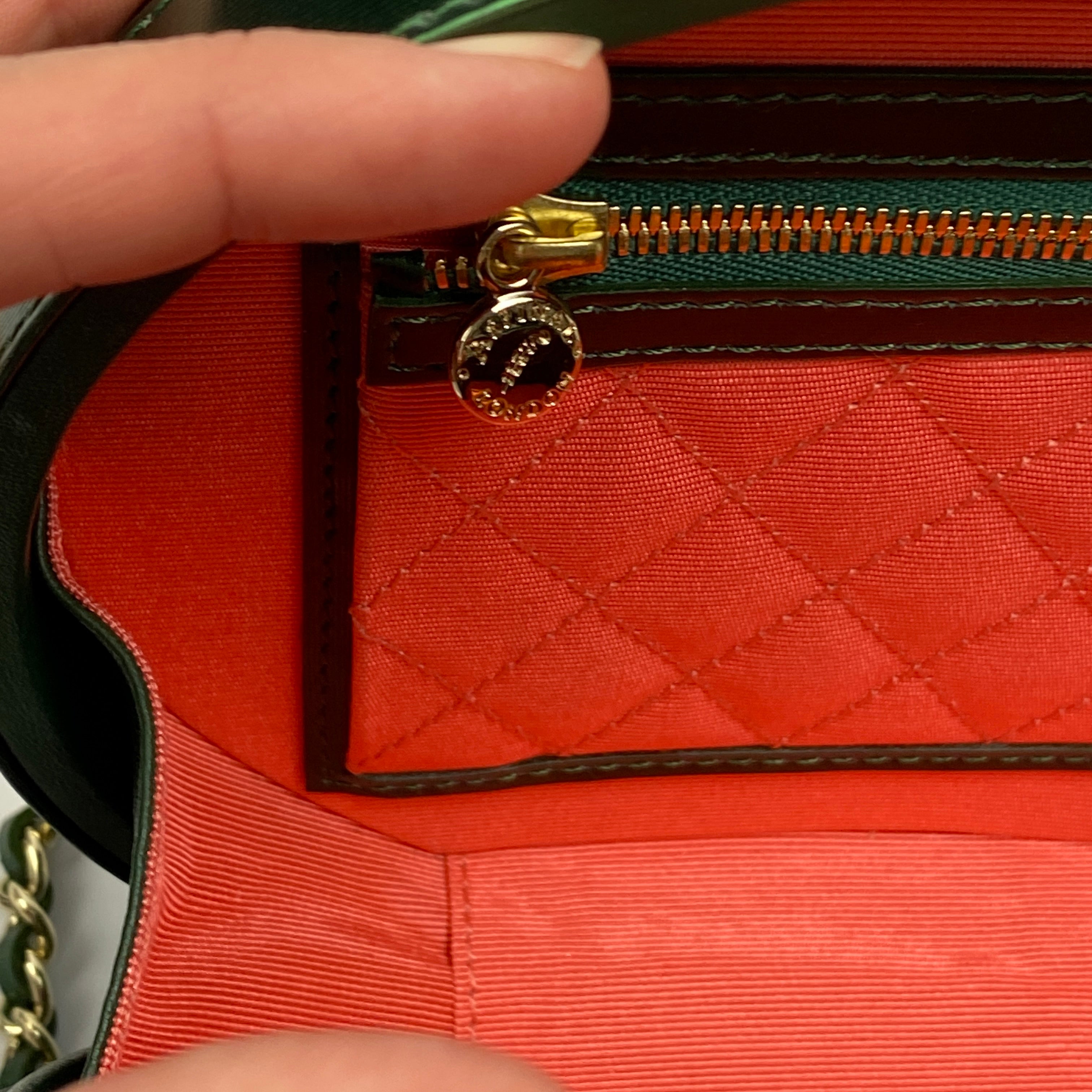 Aspinal of London x Giles New £650 Evergreen Hat Box Bag