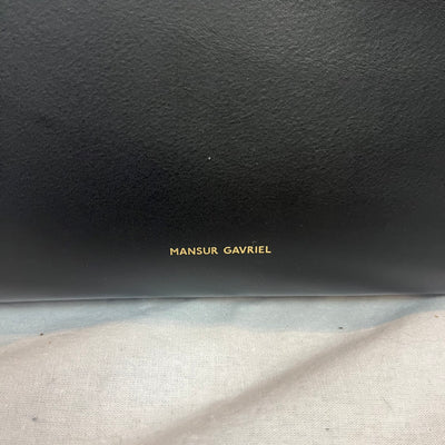 Mansur Gavriel Brand New Black Smooth Leather Sun Bag