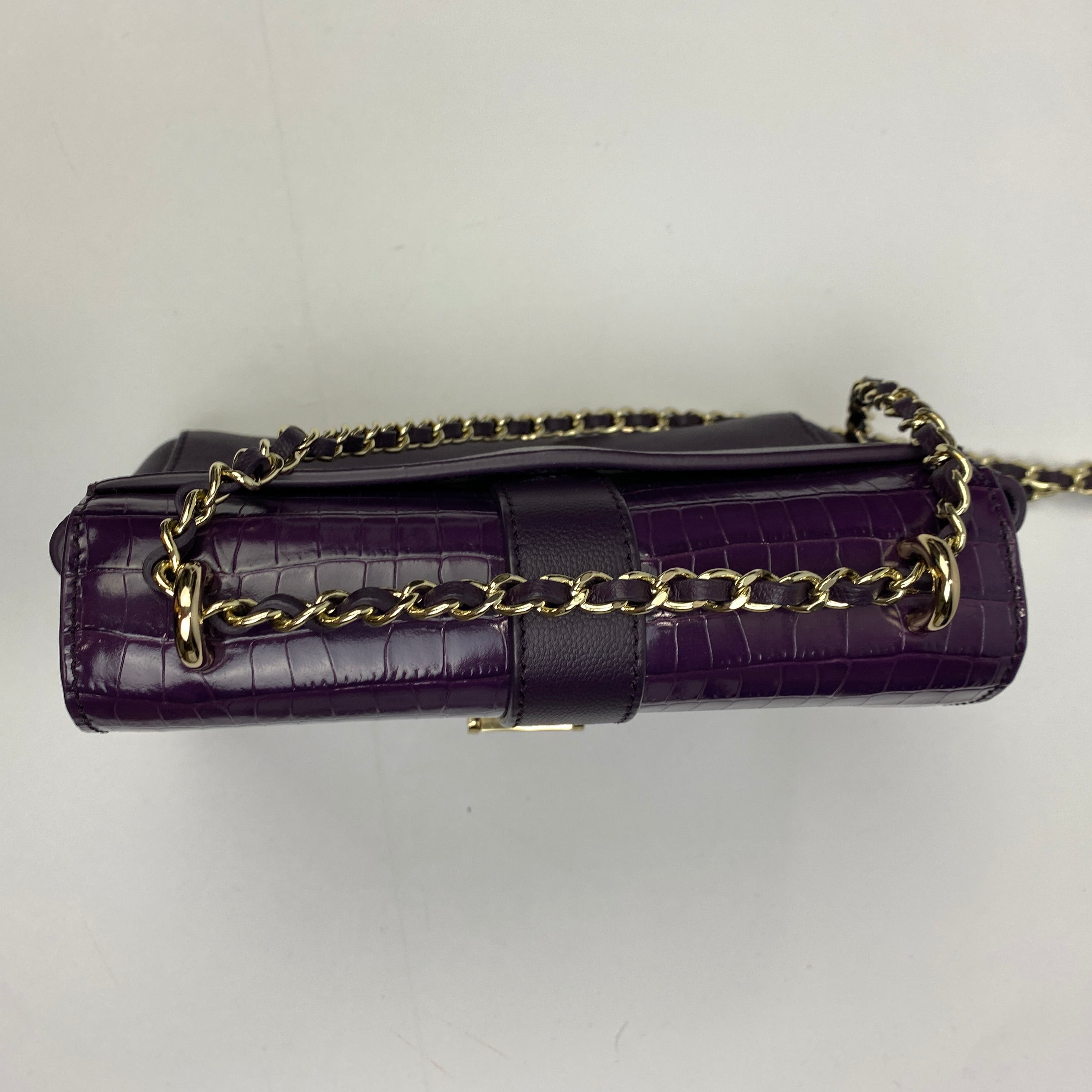 Aspinal of London New £495 Purple Medium Lottie Shoulderbag