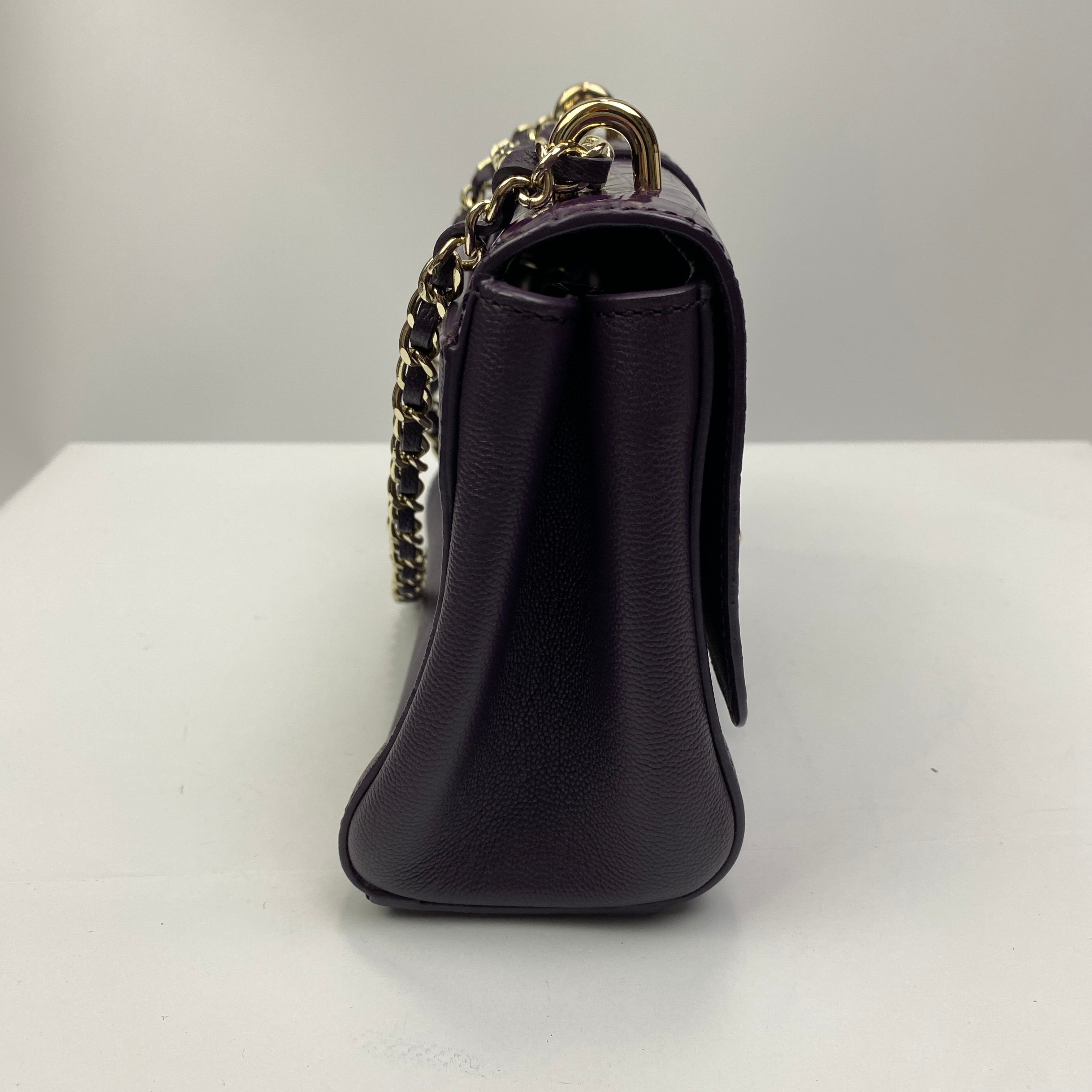 Aspinal of London New £495 Purple Medium Lottie Shoulderbag