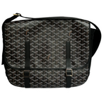 Goyard Black Belvedere MM Messenger Bag