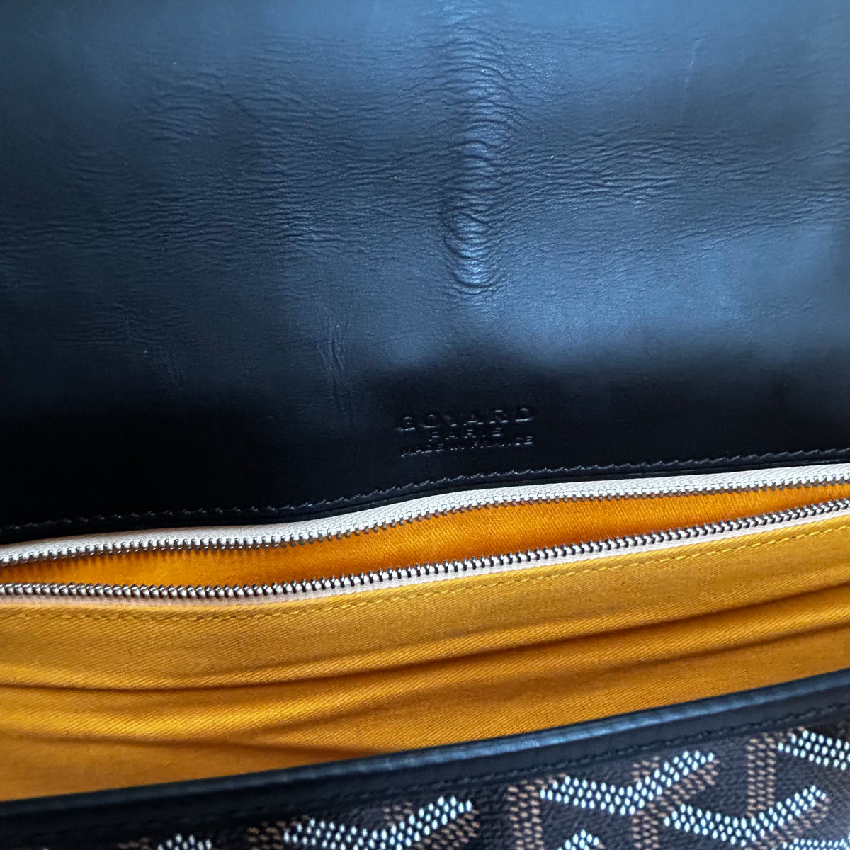 Goyard Black Belvedere MM Messenger Bag