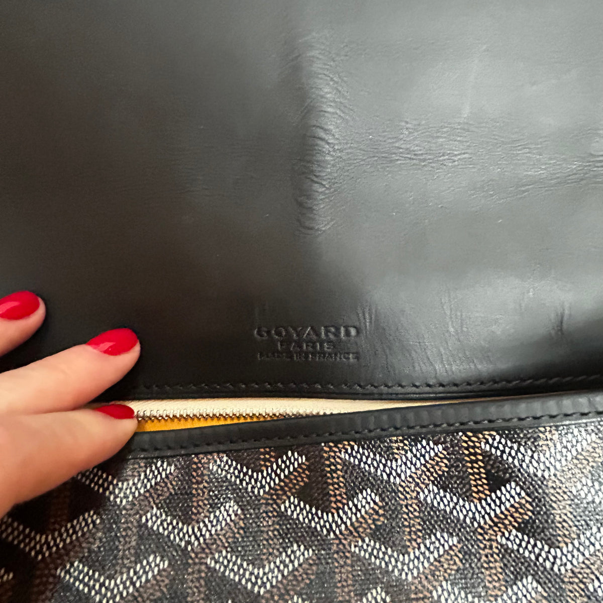 Goyard Black Belvedere MM Messenger Bag