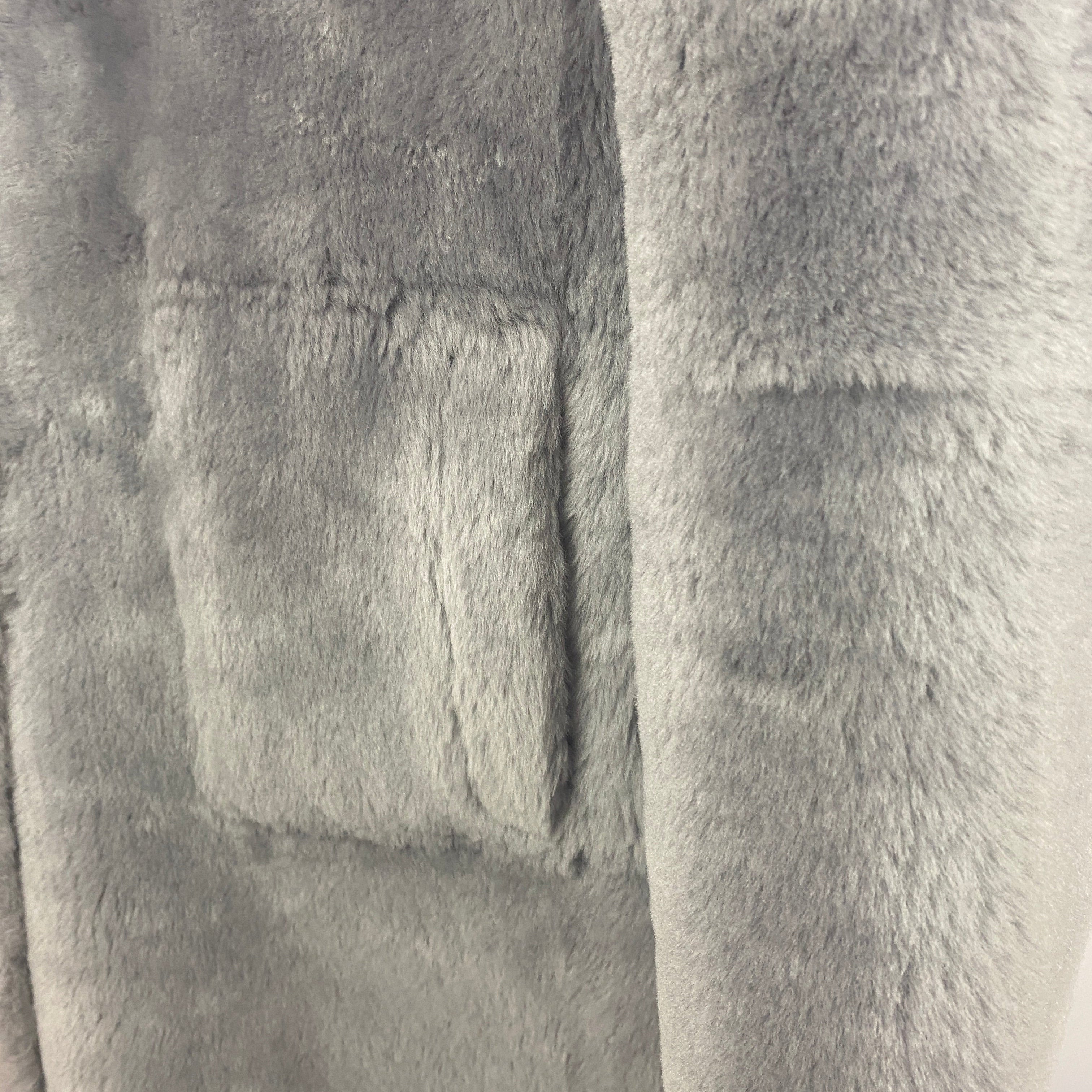 Joseph New £1875 Ice Grey Reversible Shearling Coat M