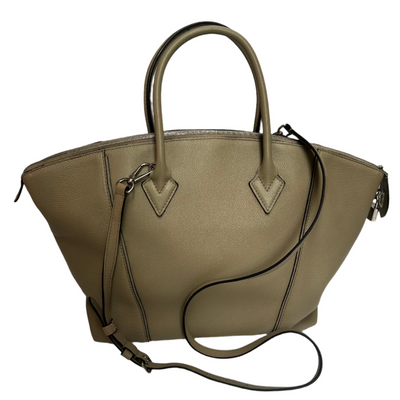 Louis Vuitton Putty Pebbled Calfskin Top Handle Tote Bag