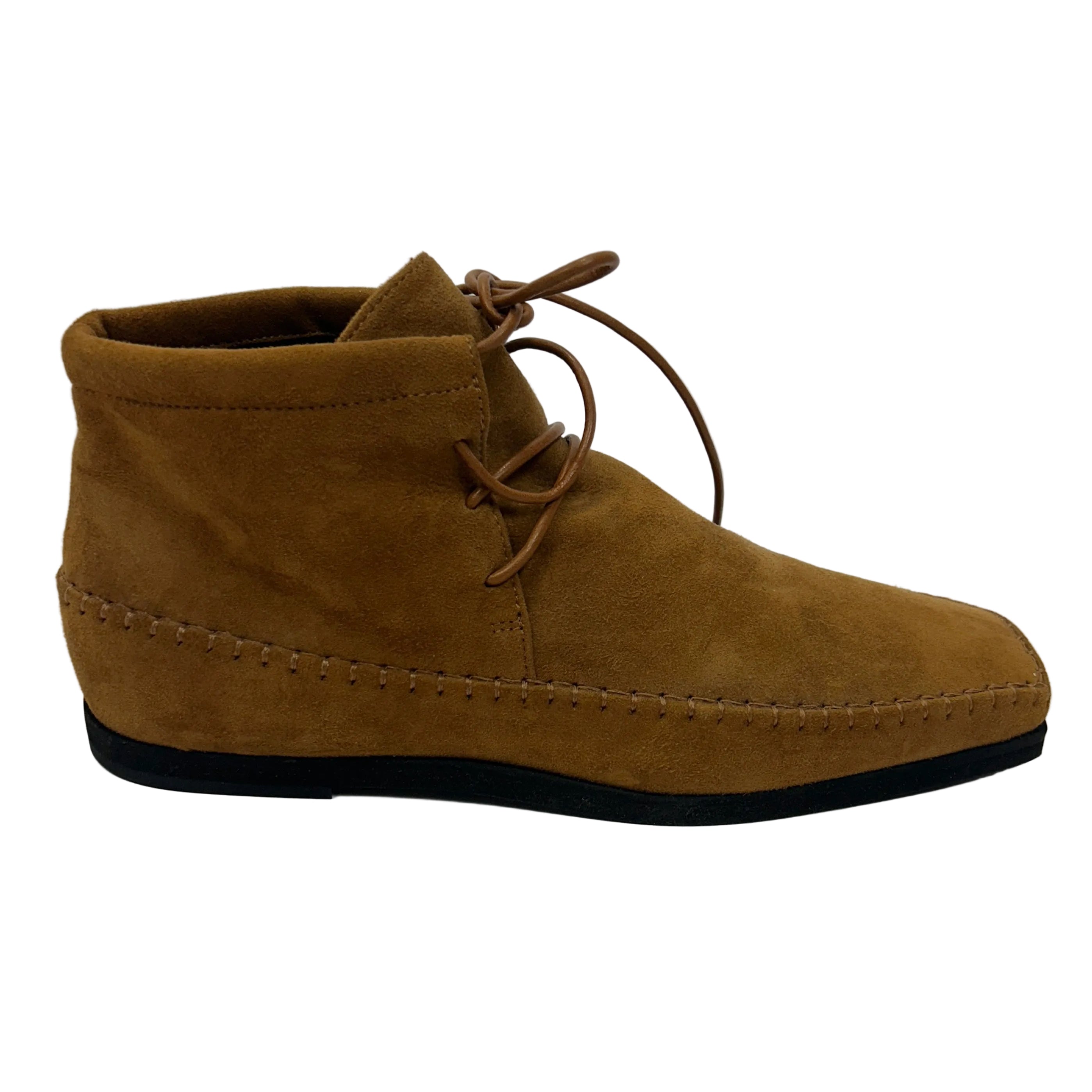 Toteme £540 Camel Suede Moccasin Boots 40
