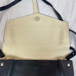 Isabel Marant Black & Cream Textured Leather Shoulder Bag