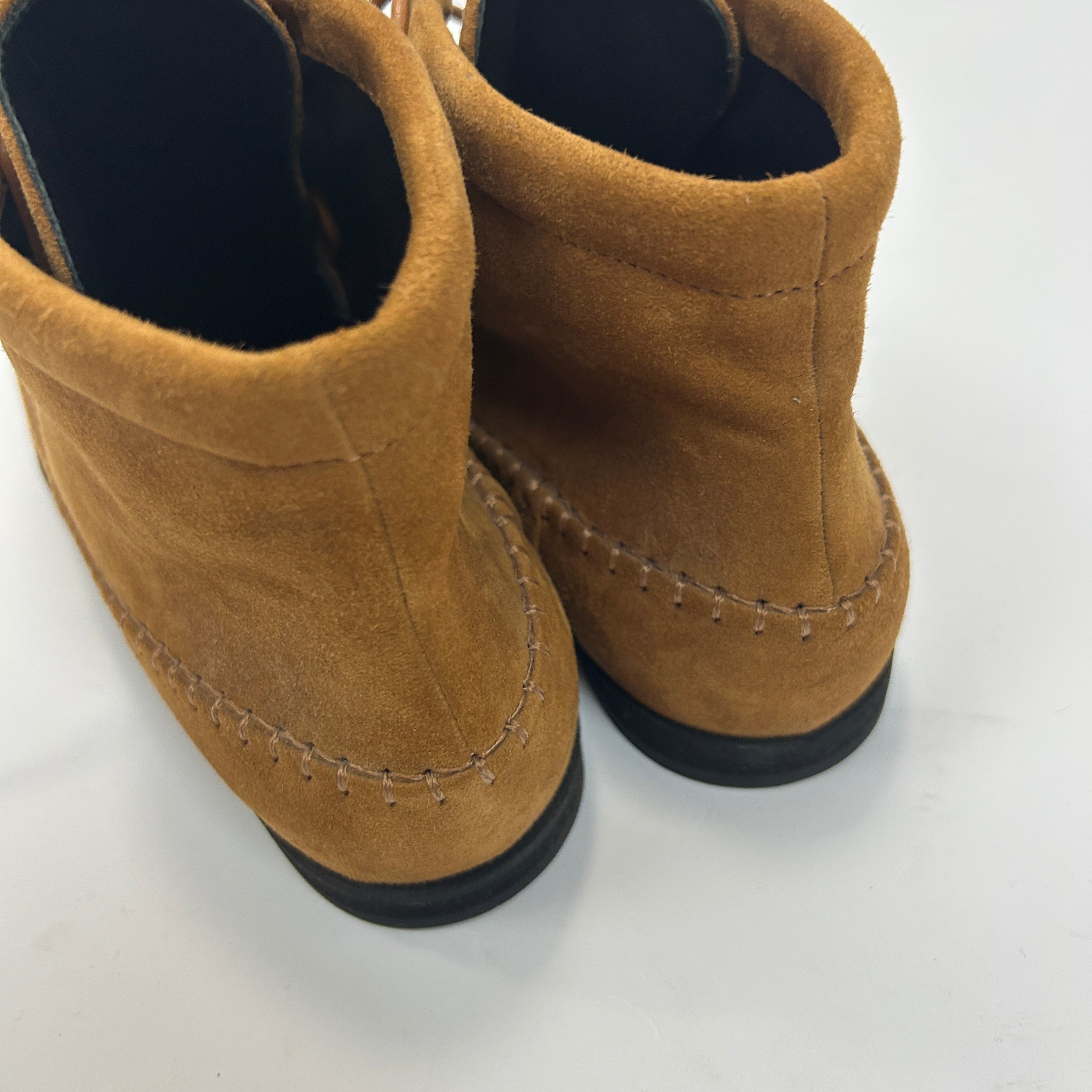Toteme £540 Camel Suede Moccasin Boots 40
