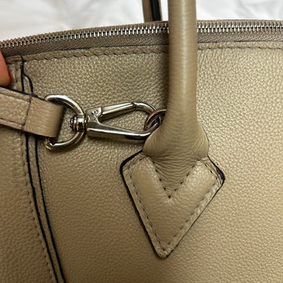 Louis Vuitton Putty Pebbled Calfskin Top Handle Tote Bag