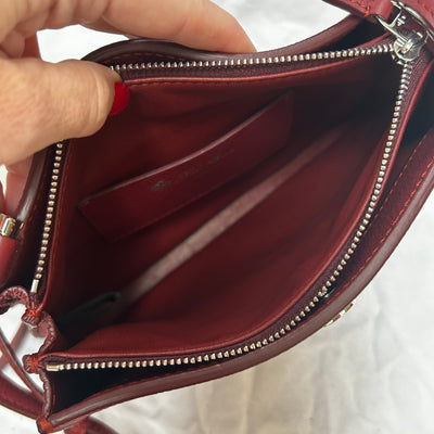 Loro Piana Burgundy Small Milky Way Crossbody Bag