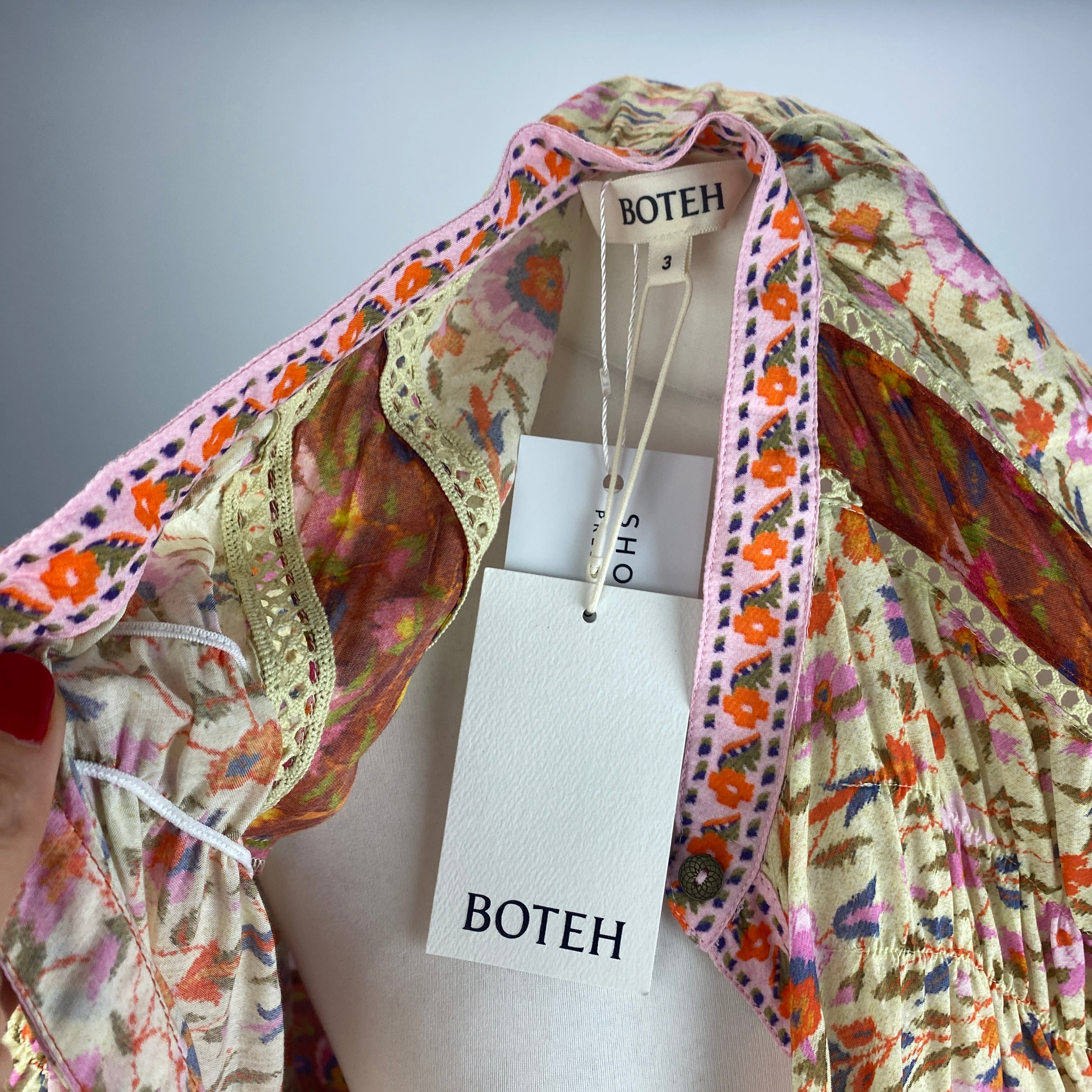 Boteh New £390 Soraya Smock Maxi Dress M