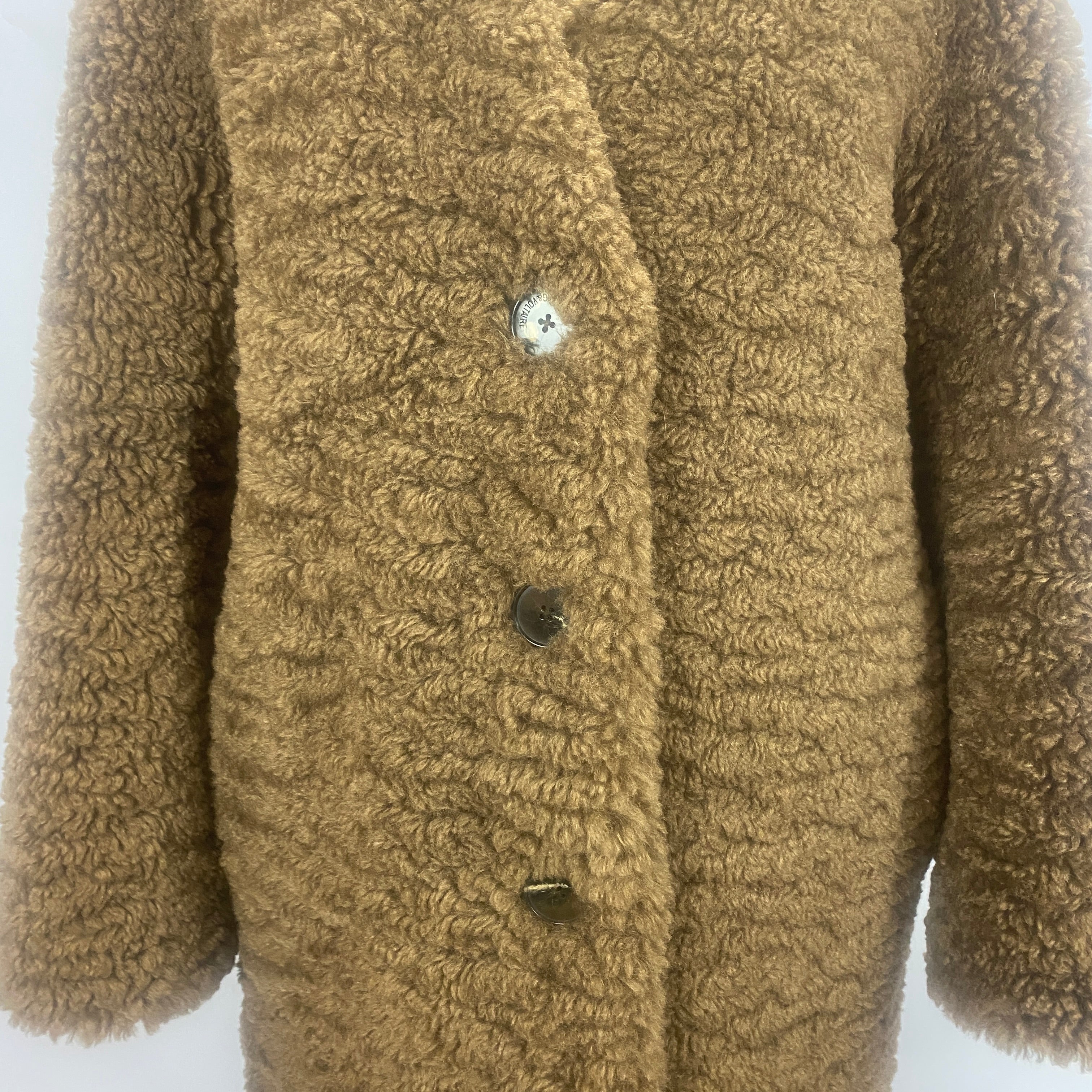 Zadig & Voltaire New £1025 Caramel Teddy Coat M