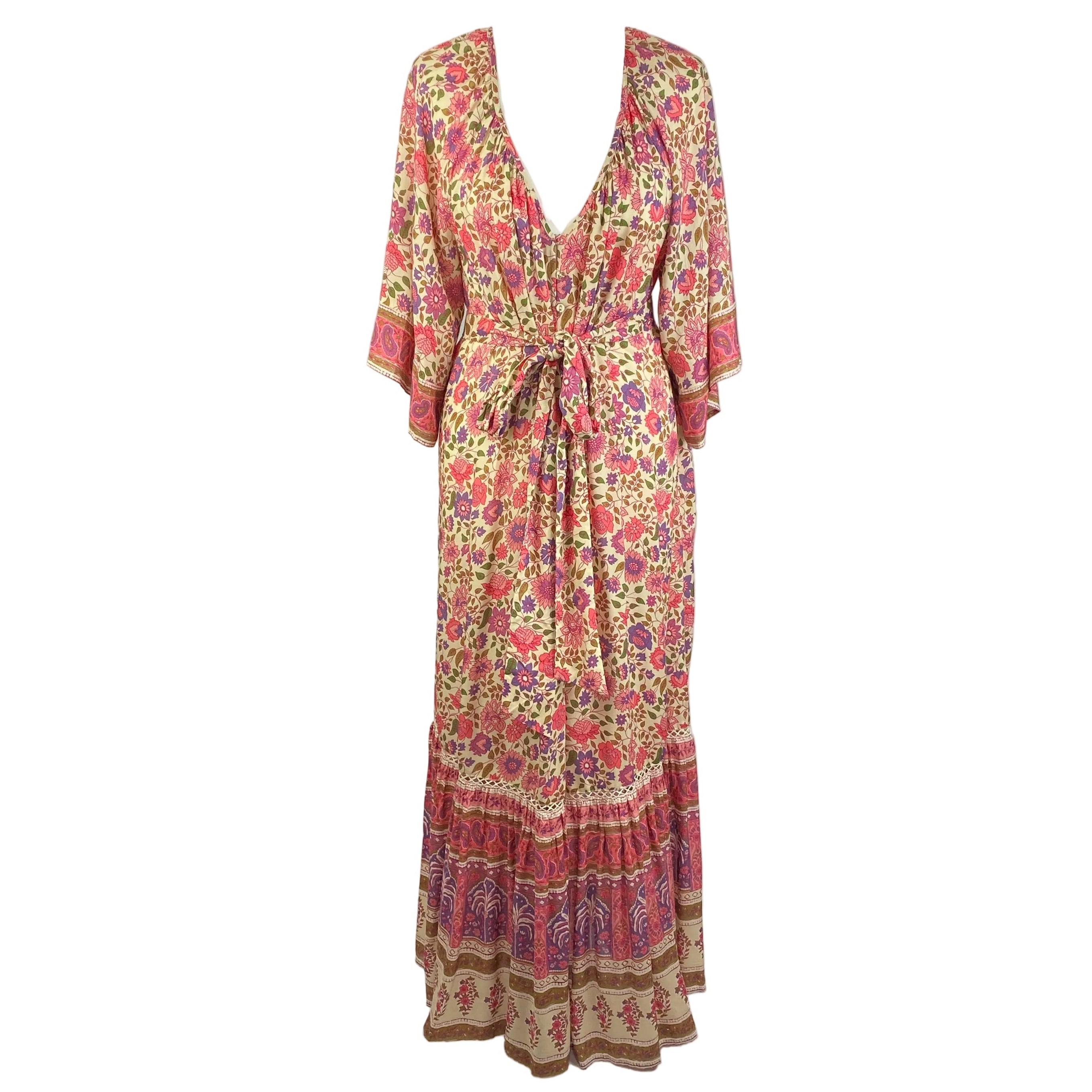 Spell Elysian New £265 Pink Floral Dress M