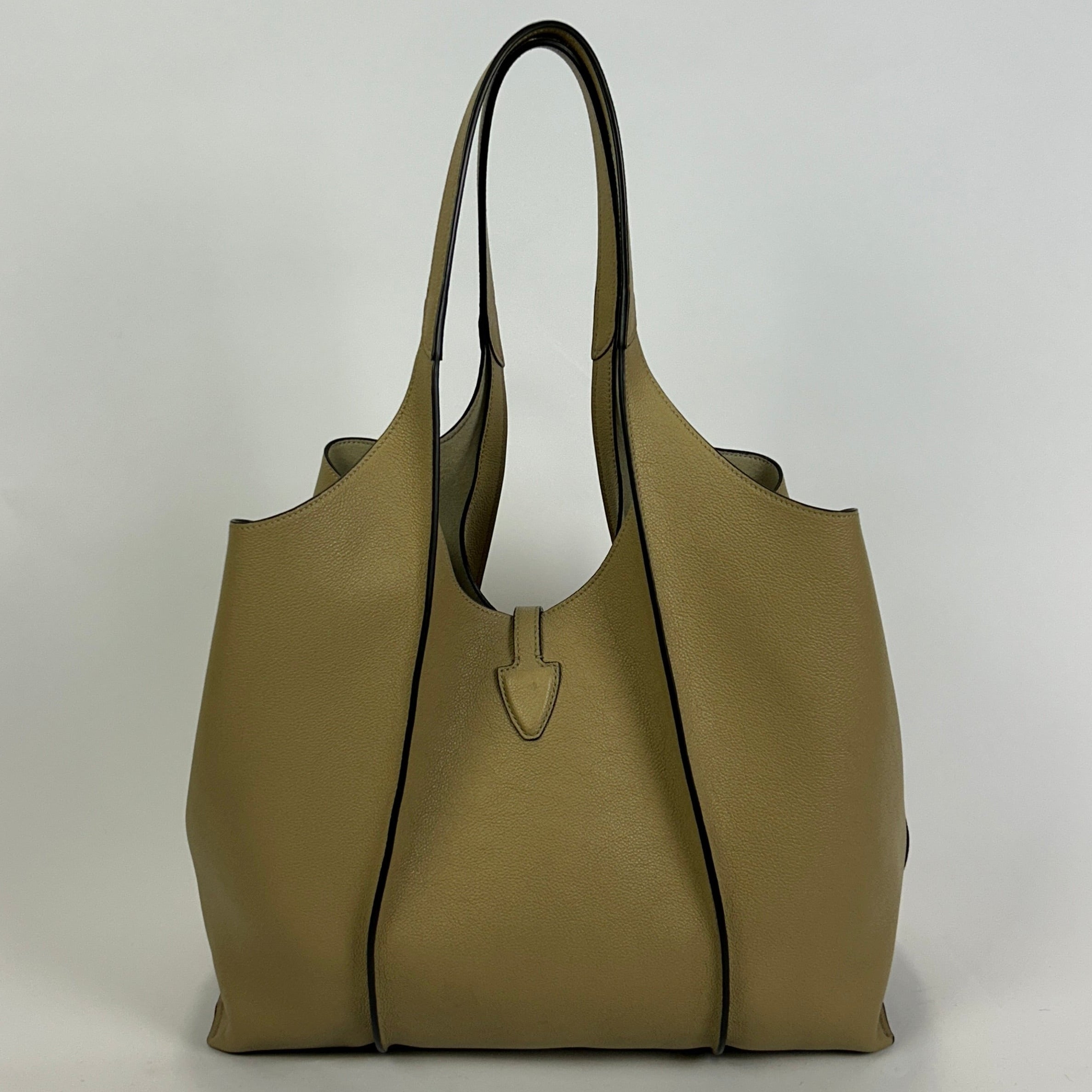 Tods New £1870 Deep Vanilla T Timeless Tote Bag