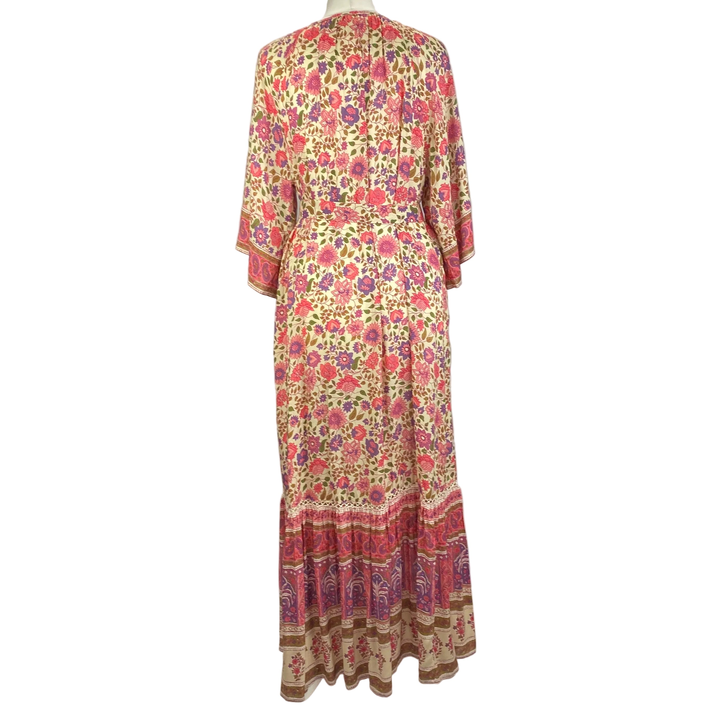 Spell New £265 Pink & Vanilla Elysian Dress M