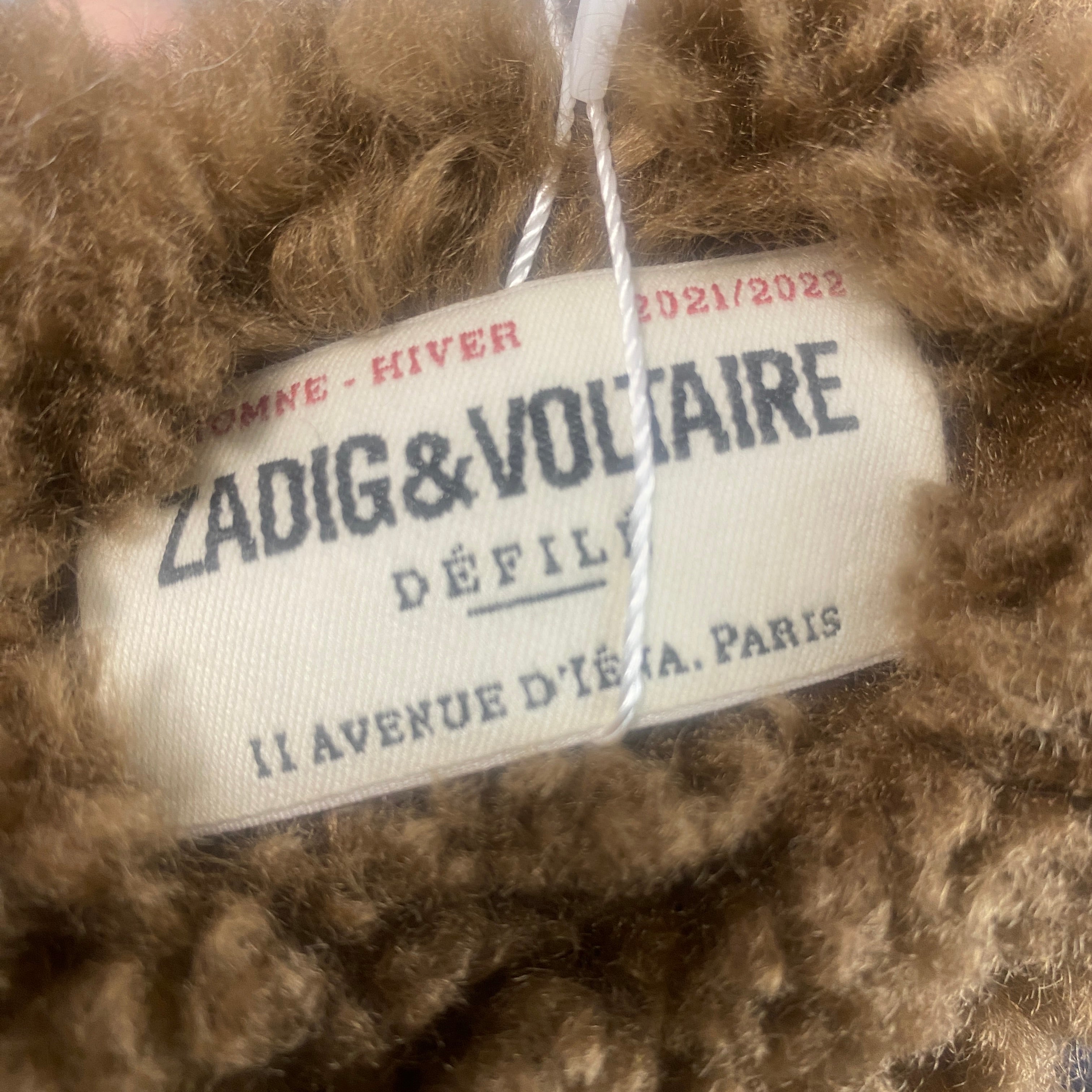 Zadig & Voltaire New £1025 Caramel Teddy Coat M
