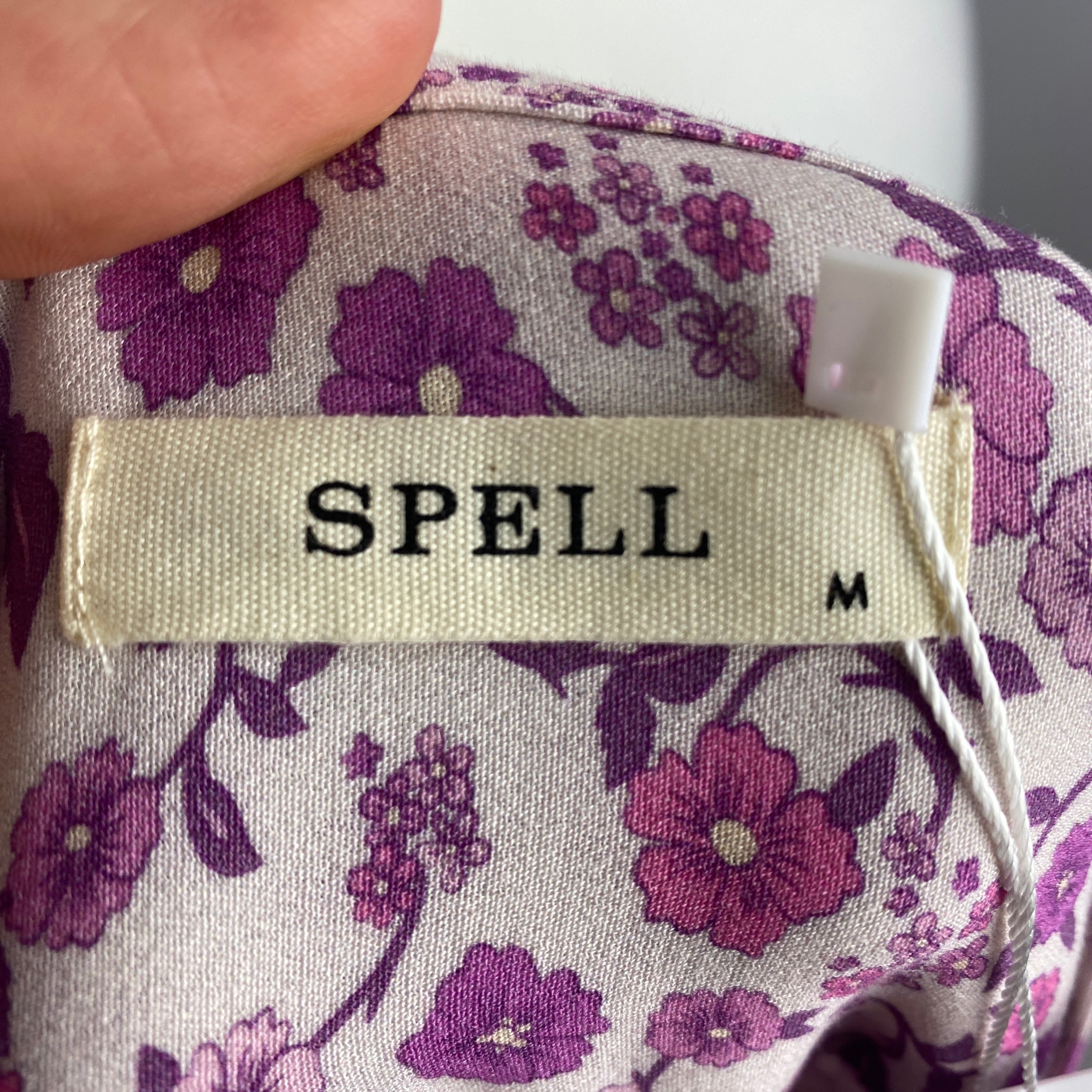 Spell New £265 Purple Floral Mossy Dress M