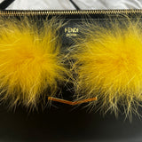 Fendi Black Lambskin Little Monster Crossbody Bag