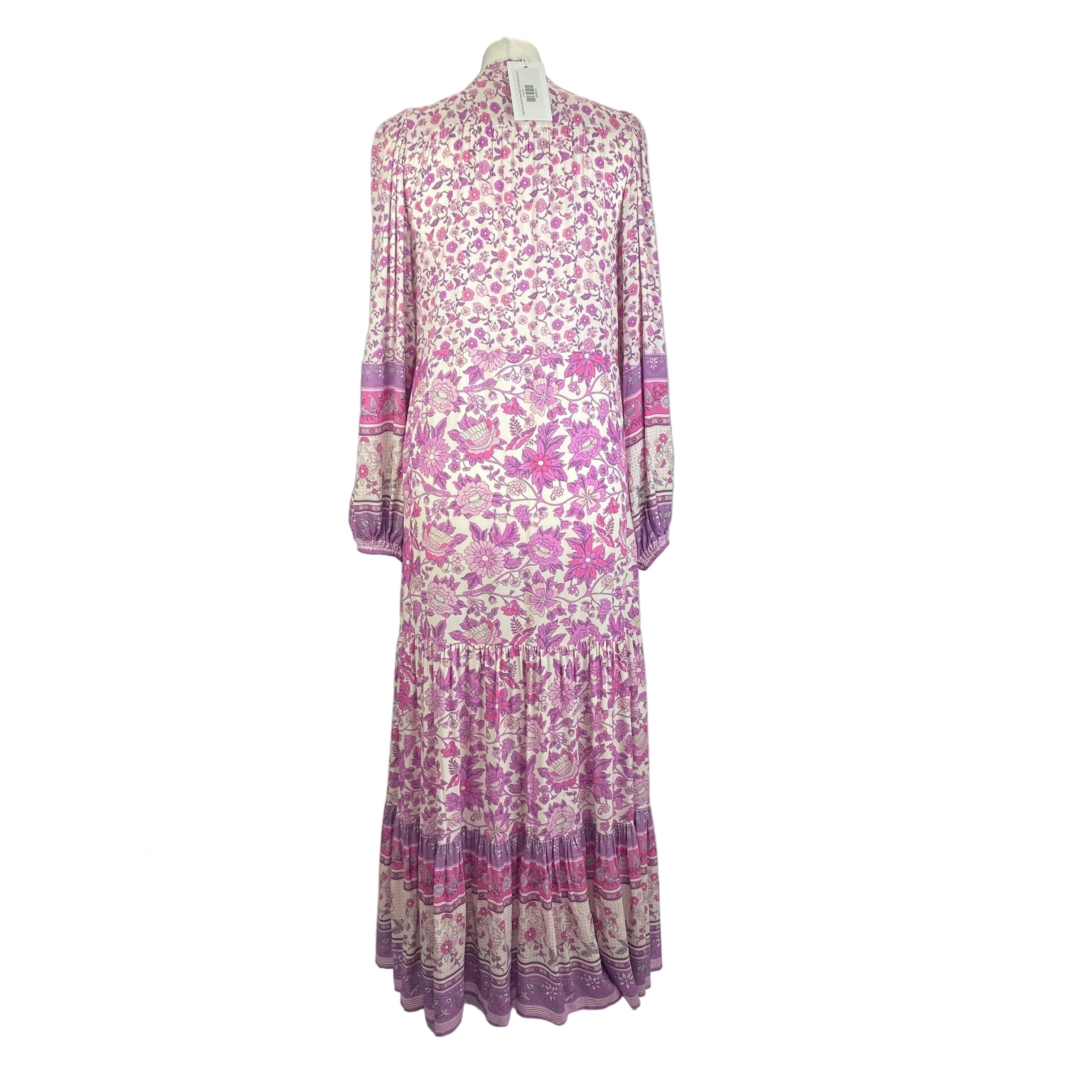 Spell New £265 Purple Floral Mossy Dress M