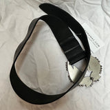 Isabel Marant £445 Black & Silver Abigail Bird Buckle Belt M