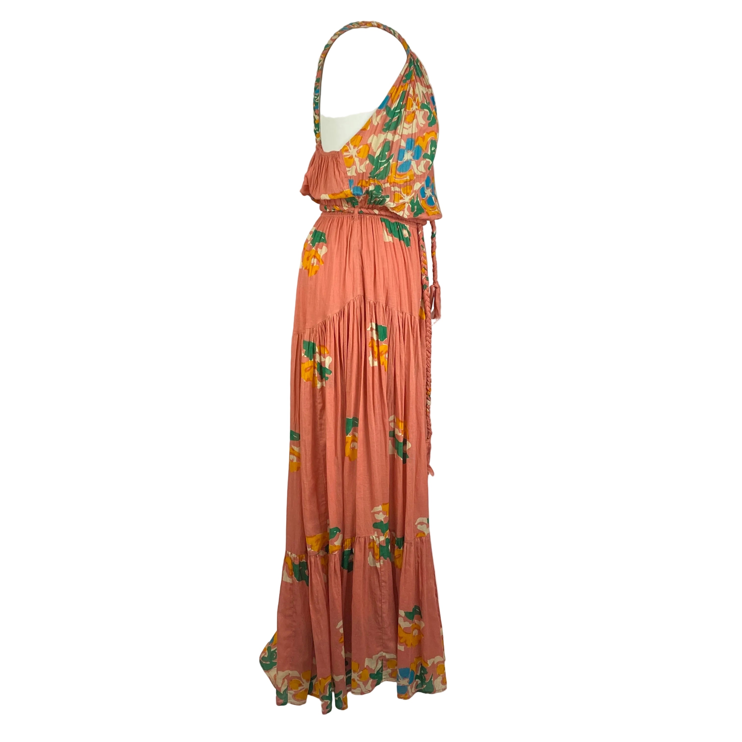 Mes Demoiselles New £260 Willou Pink Indian Print Dress XS