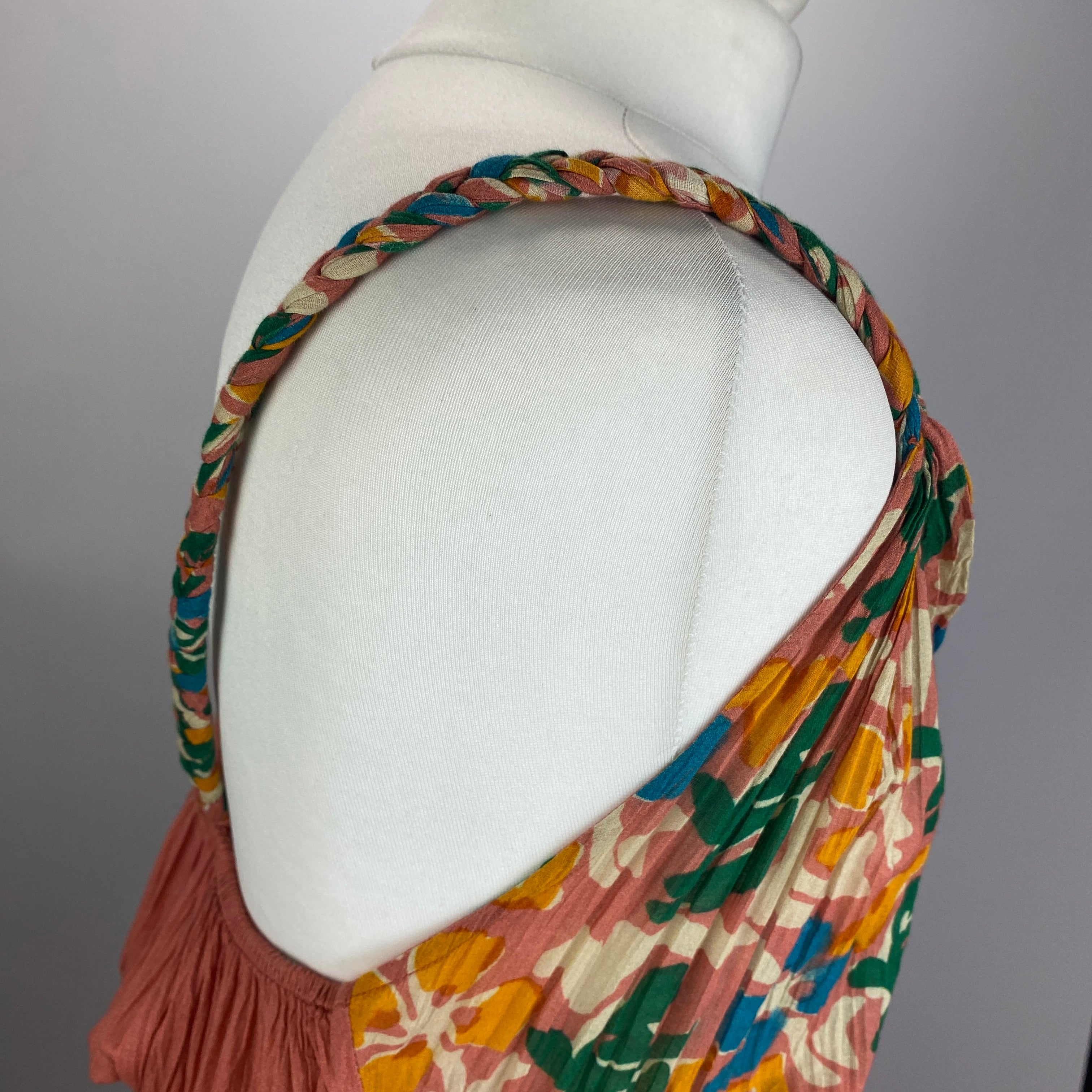 Mes Demoiselles New £260 Willou Pink Indian Print Dress XS