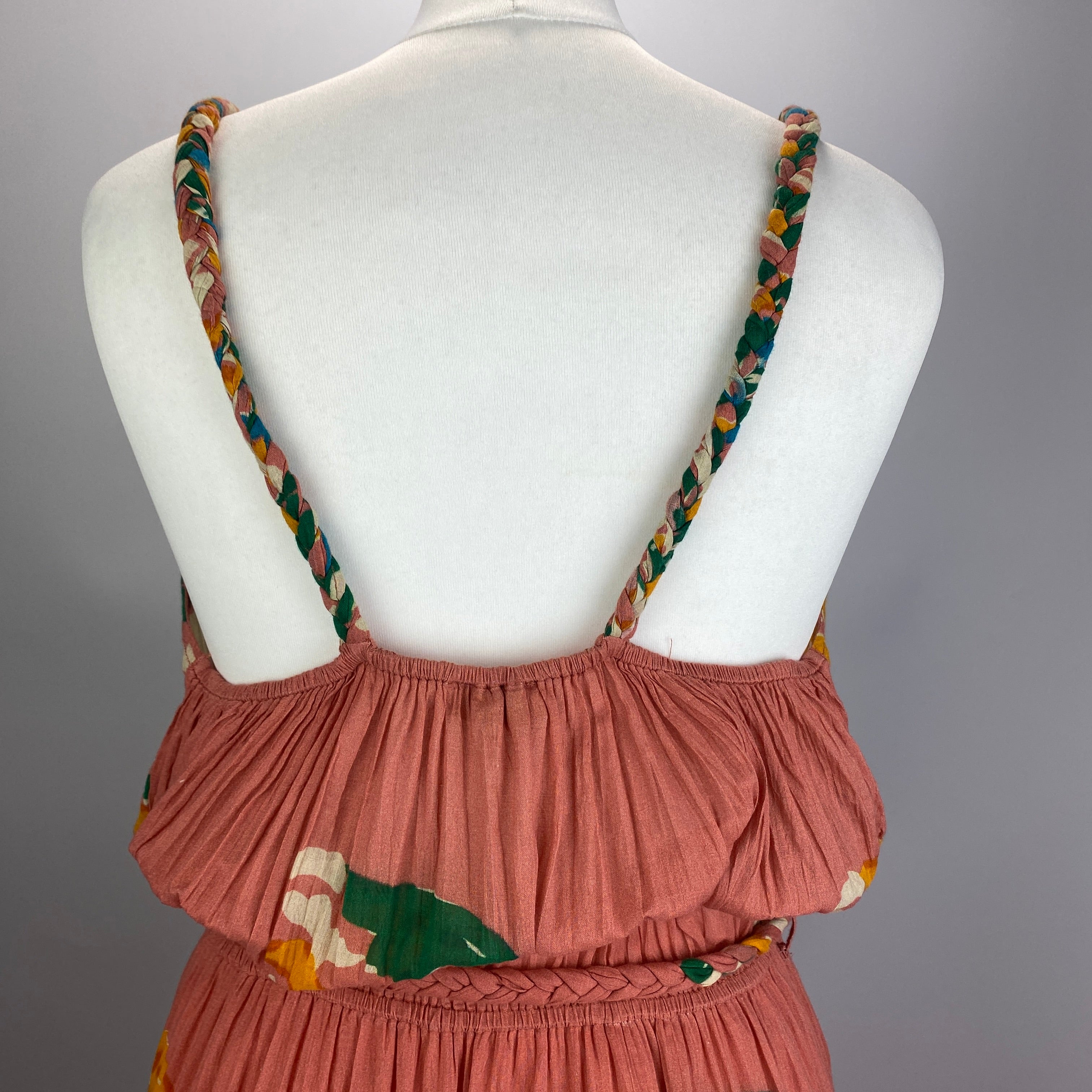 Mes Demoiselles New £260 Willou Pink Indian Print Dress XS