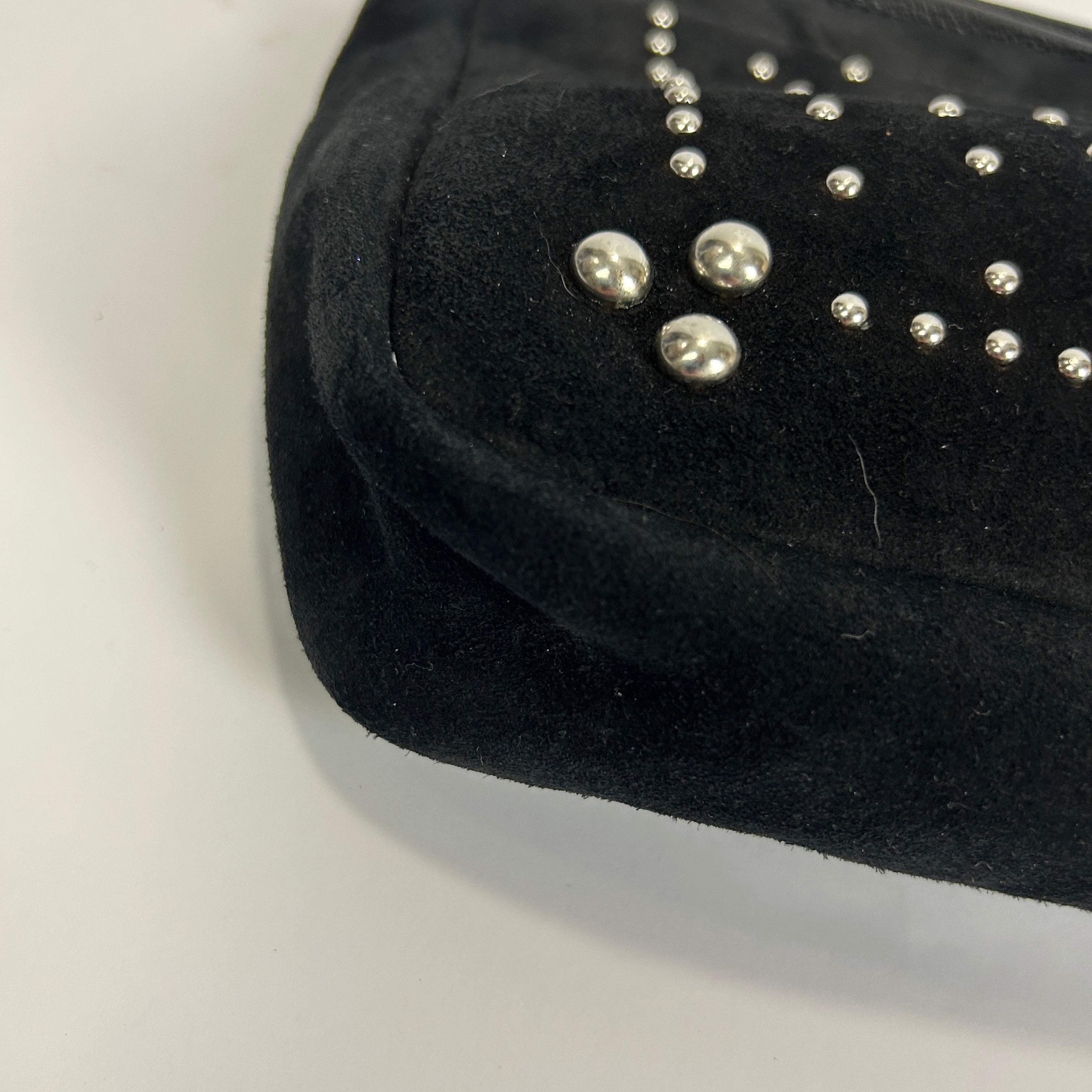 Jerome Dreyfuss New £350 Black Suede Clap Clutch Bag