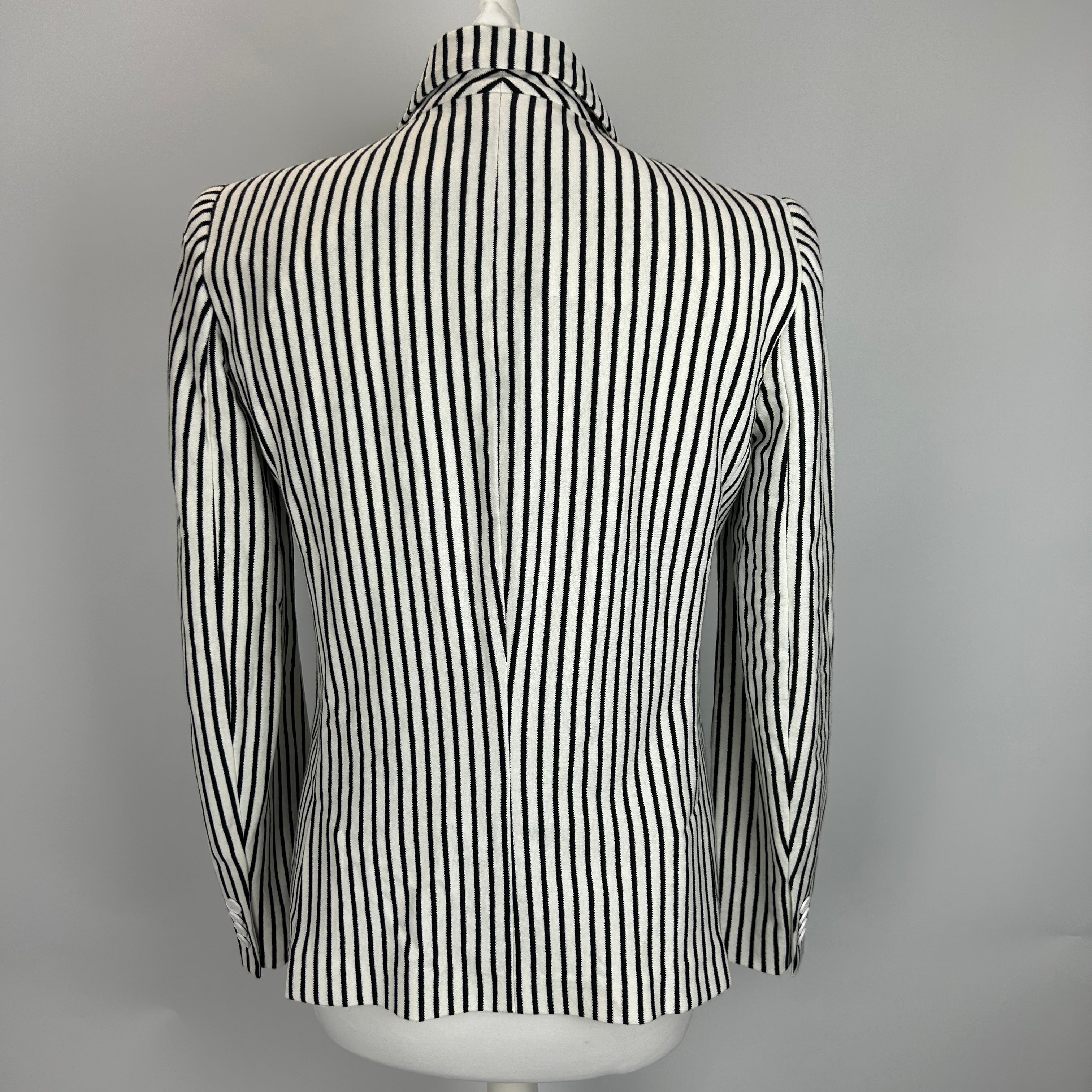 Polo Ralph Lauren New Monochrome Pinstripe Jersey Jacket XS