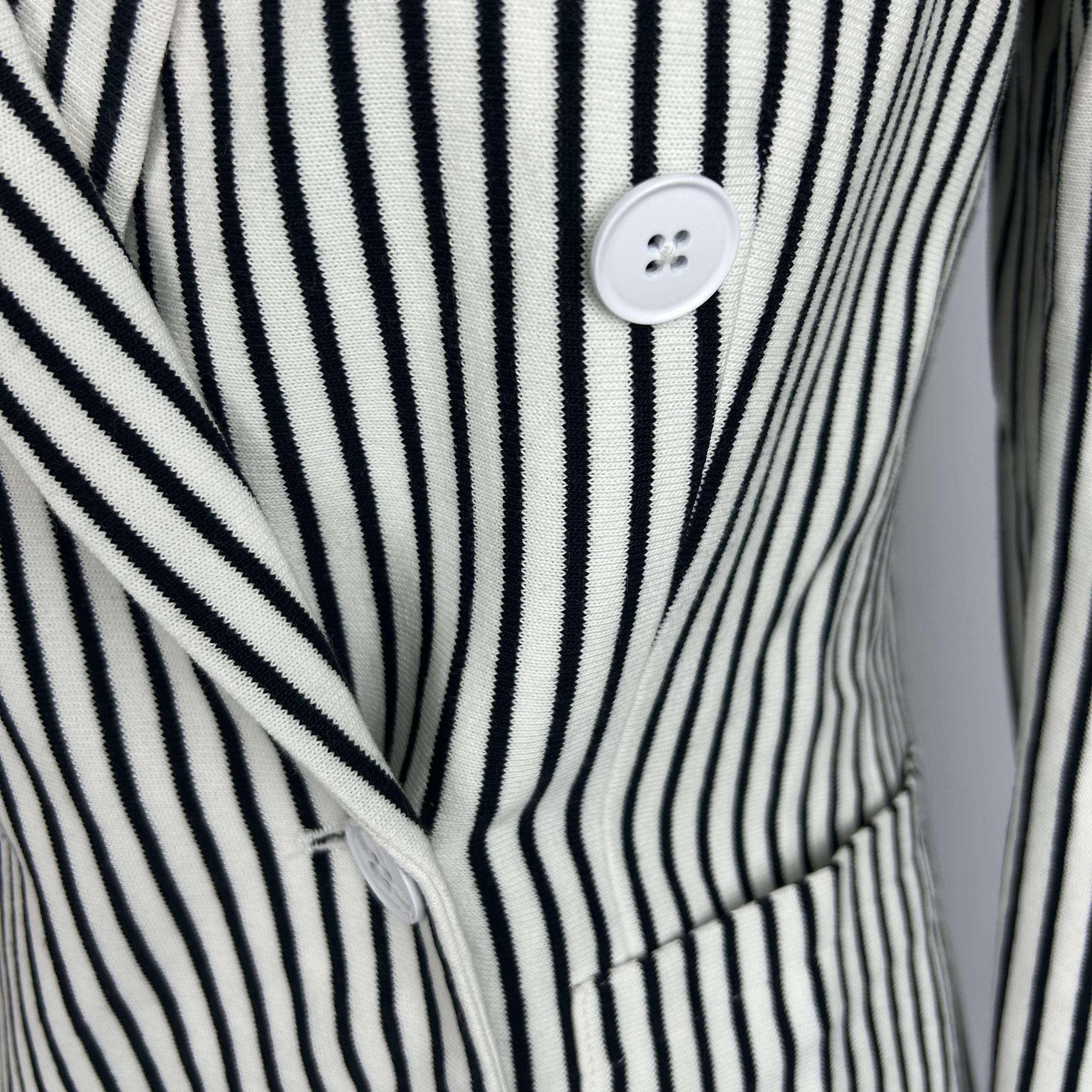 Polo Ralph Lauren New Monochrome Pinstripe Jersey Jacket XS