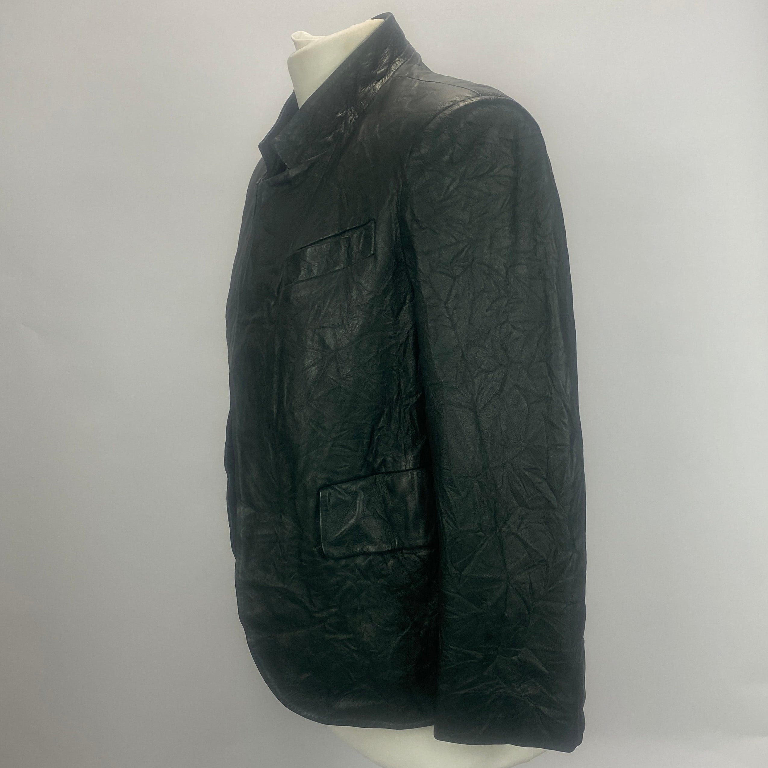 Zadig & Voltaire New £665 Forest Green Veryn Leather Jacket S