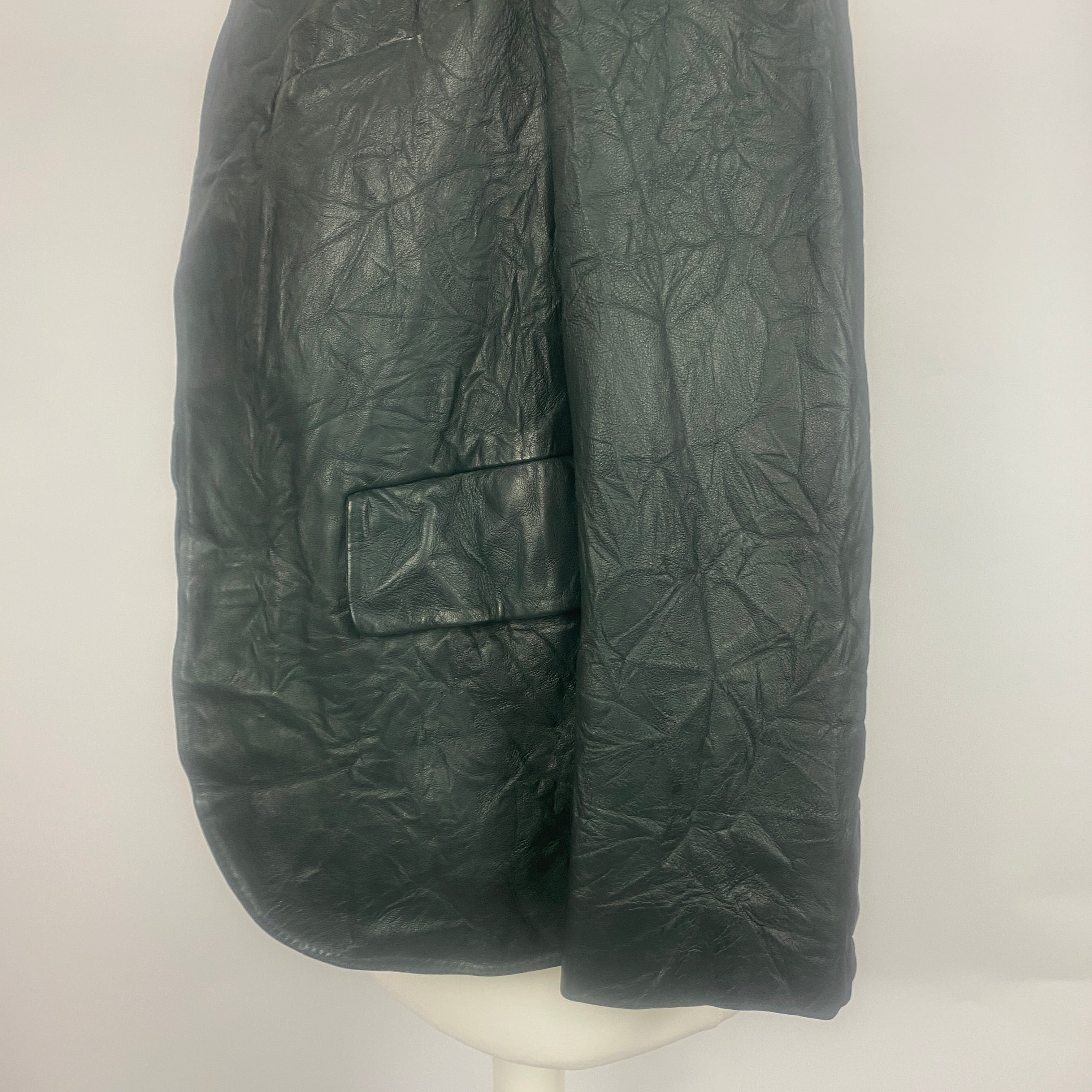 Zadig & Voltaire New £665 Forest Green Veryn Leather Jacket S