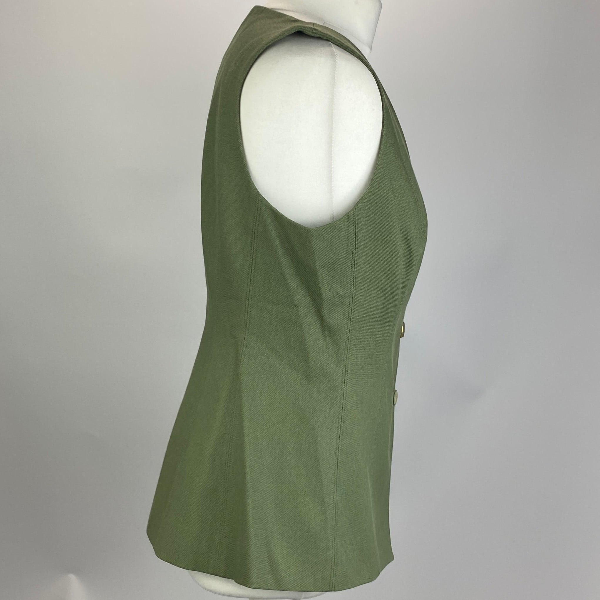 Veronica Beard New £420  Olive Avalina Waistcoat M