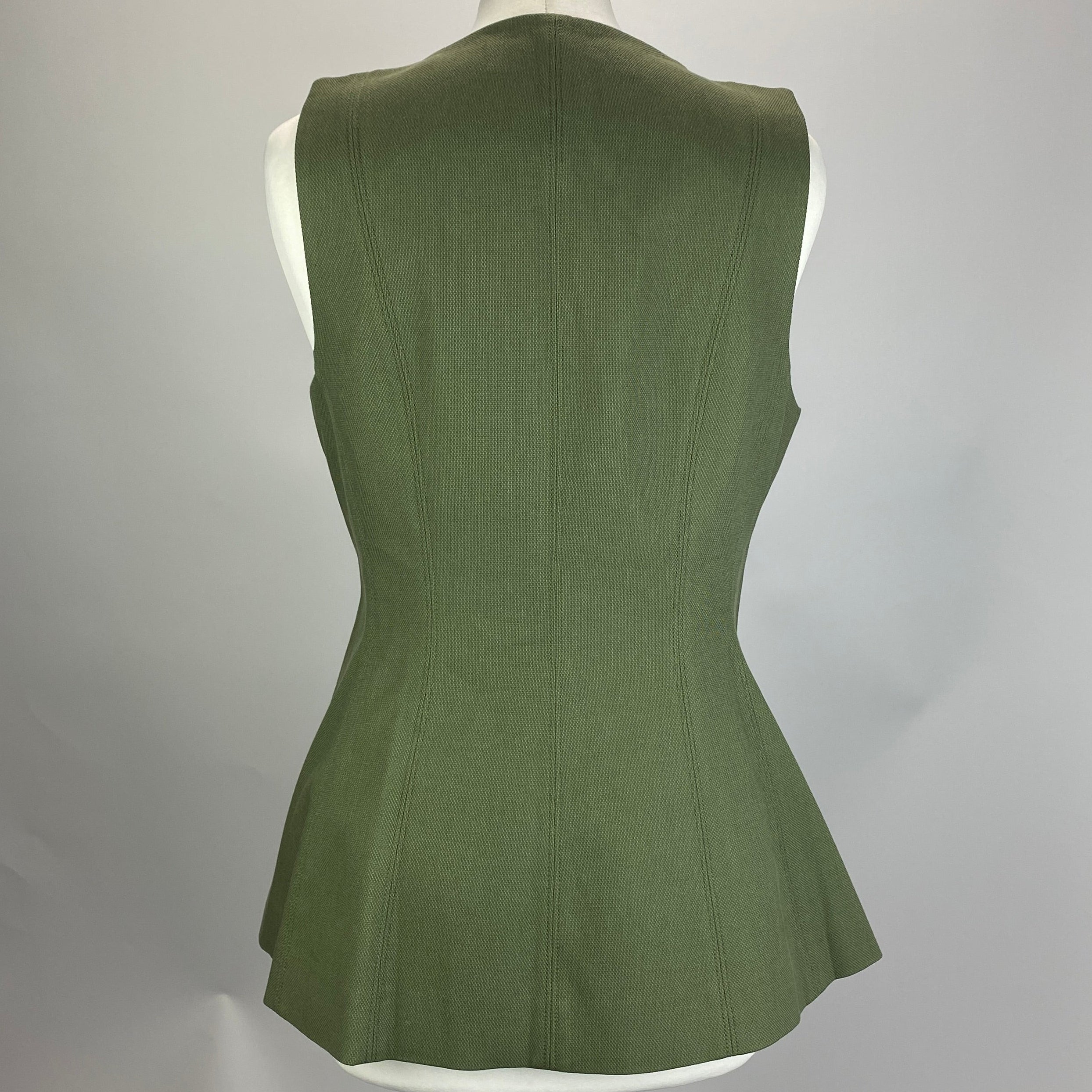 Veronica Beard New £420  Olive Avalina Waistcoat M
