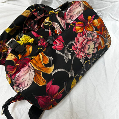 Prada £890 Tessuto Floral Print Drawstring Backpack