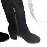 Stuart Weitzman Black Suede Over The Knee Boots 37.5