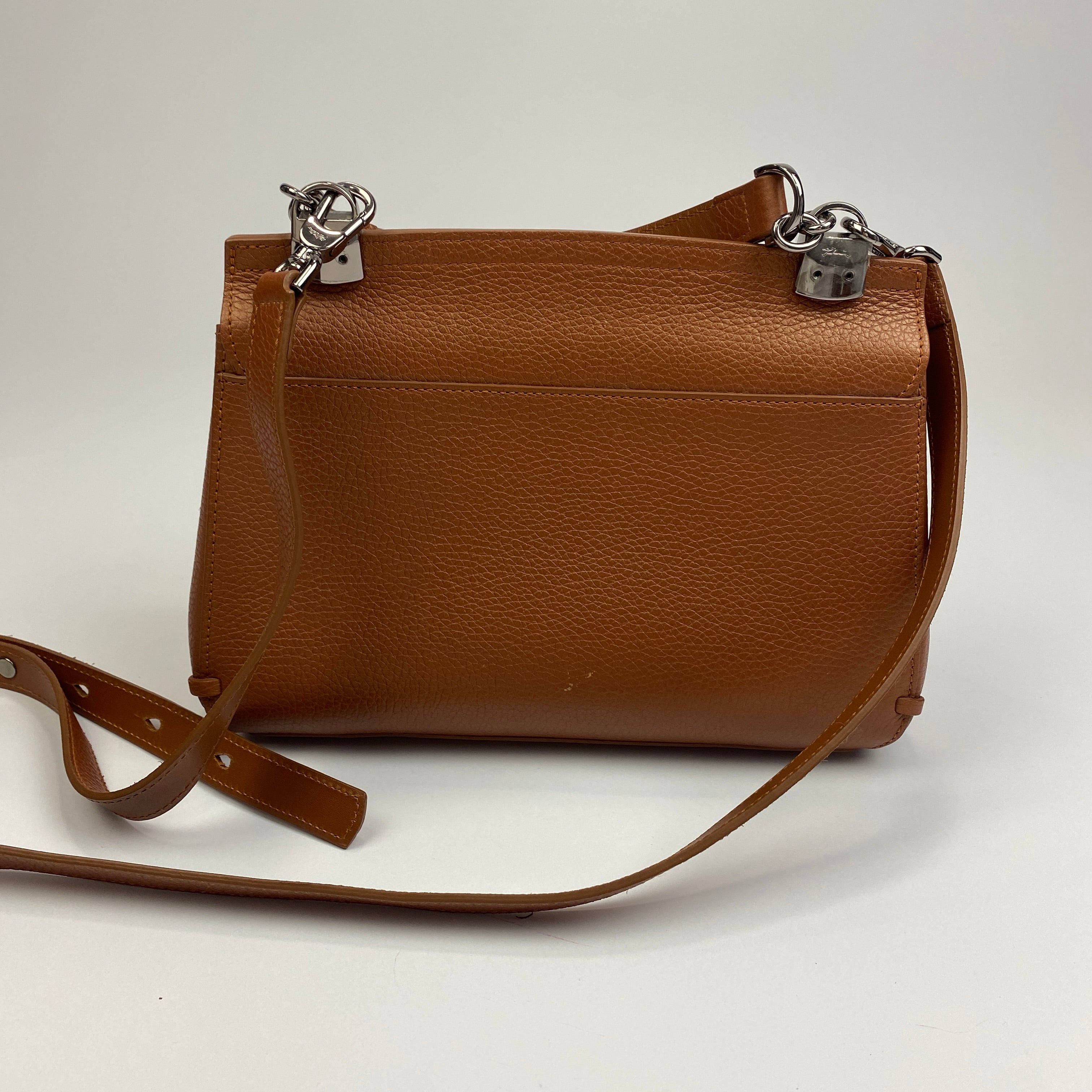 Longchamp New Madeleine Brown Leather Shoulder Bag